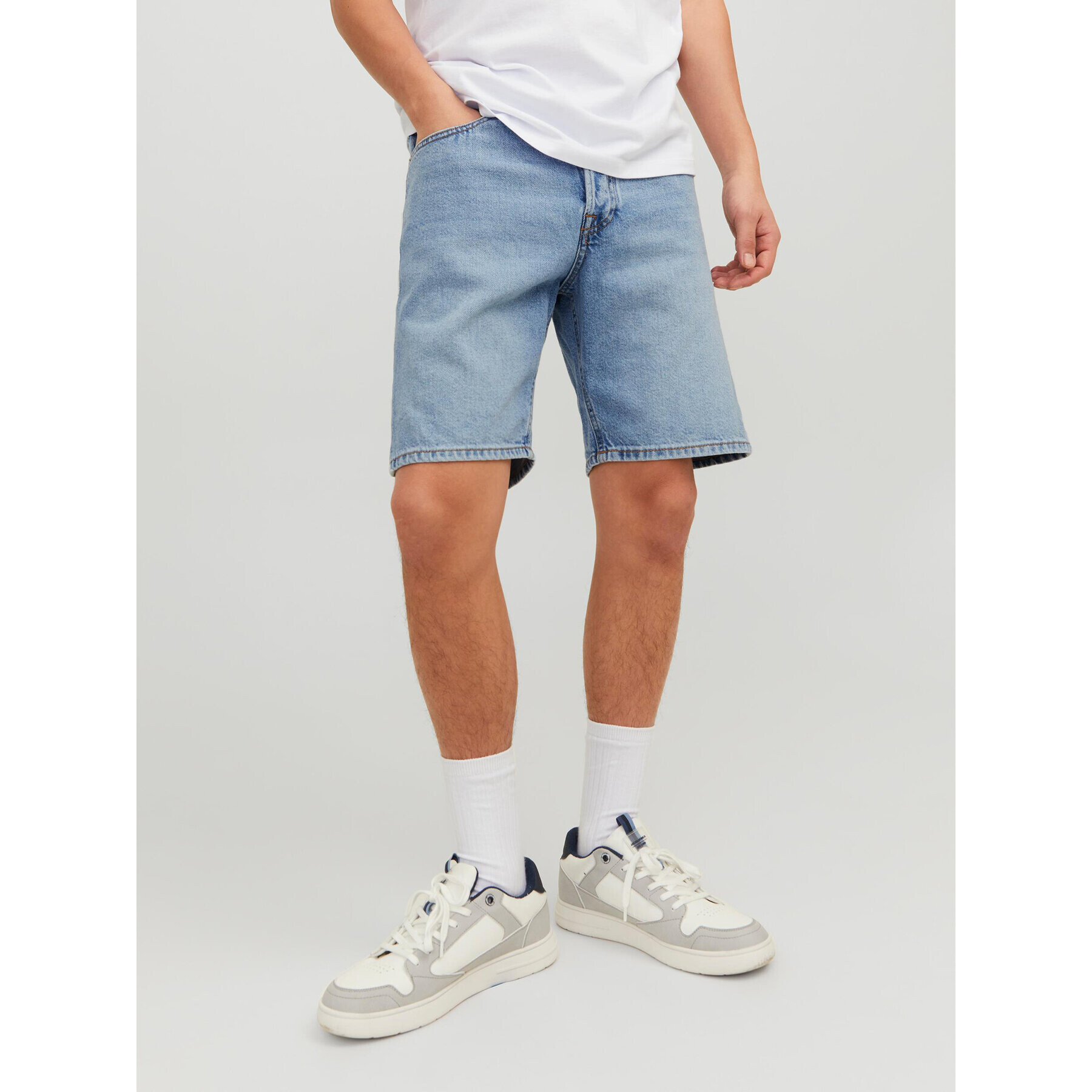 Jack&Jones Дънкови шорти Chris 12229154 Син Relaxed Fit - Pepit.bg