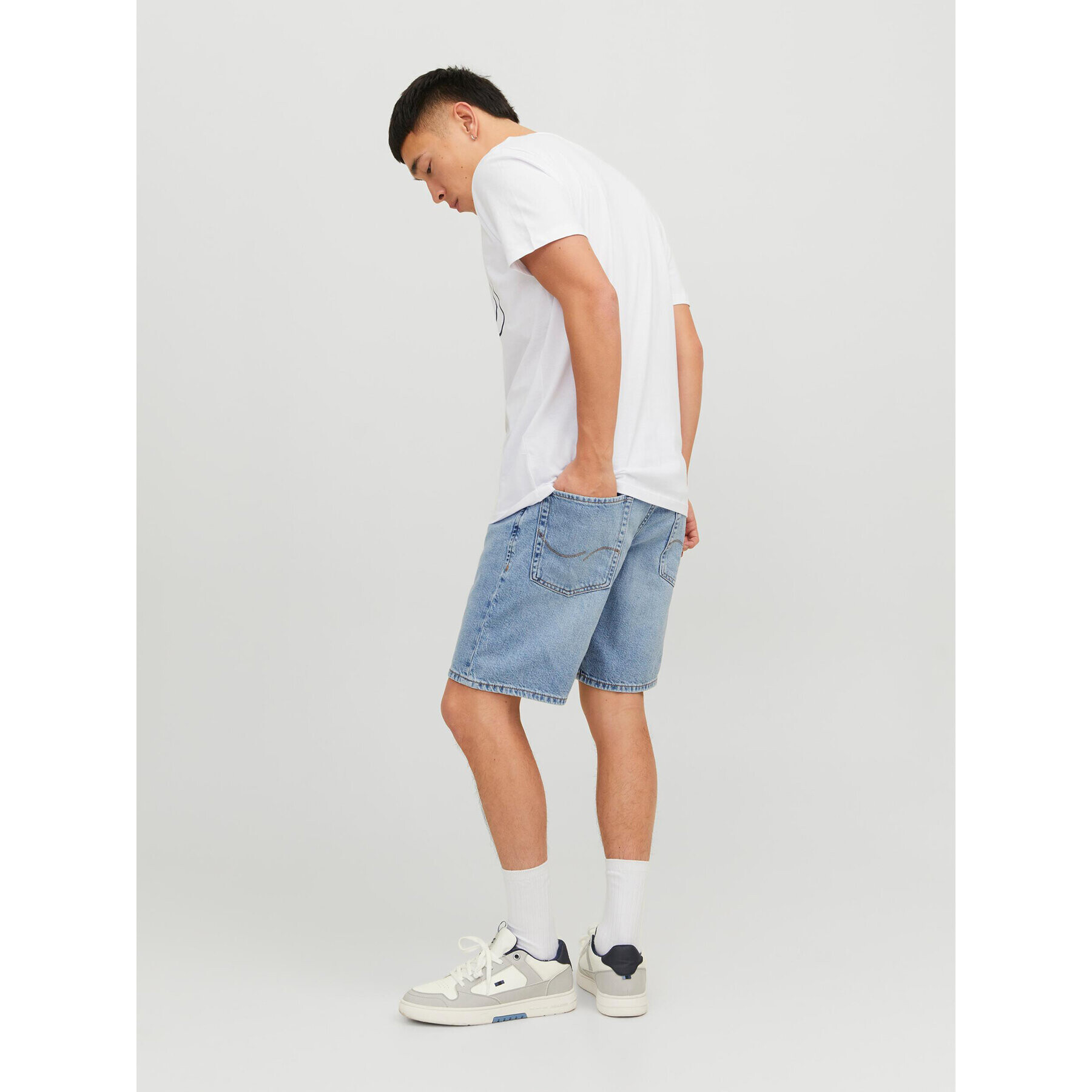 Jack&Jones Дънкови шорти Chris 12229154 Син Relaxed Fit - Pepit.bg