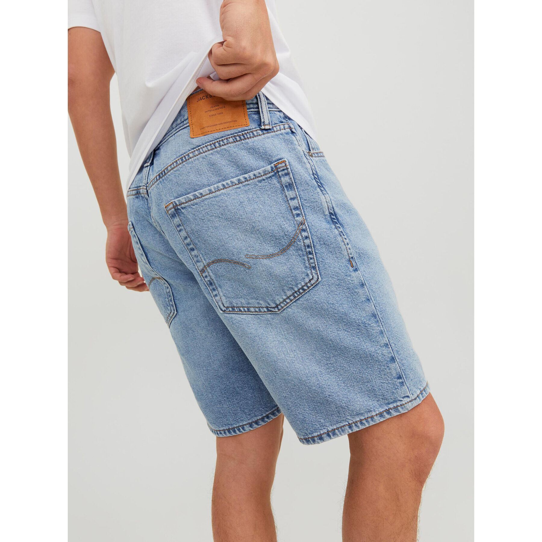 Jack&Jones Дънкови шорти Chris 12229154 Син Relaxed Fit - Pepit.bg