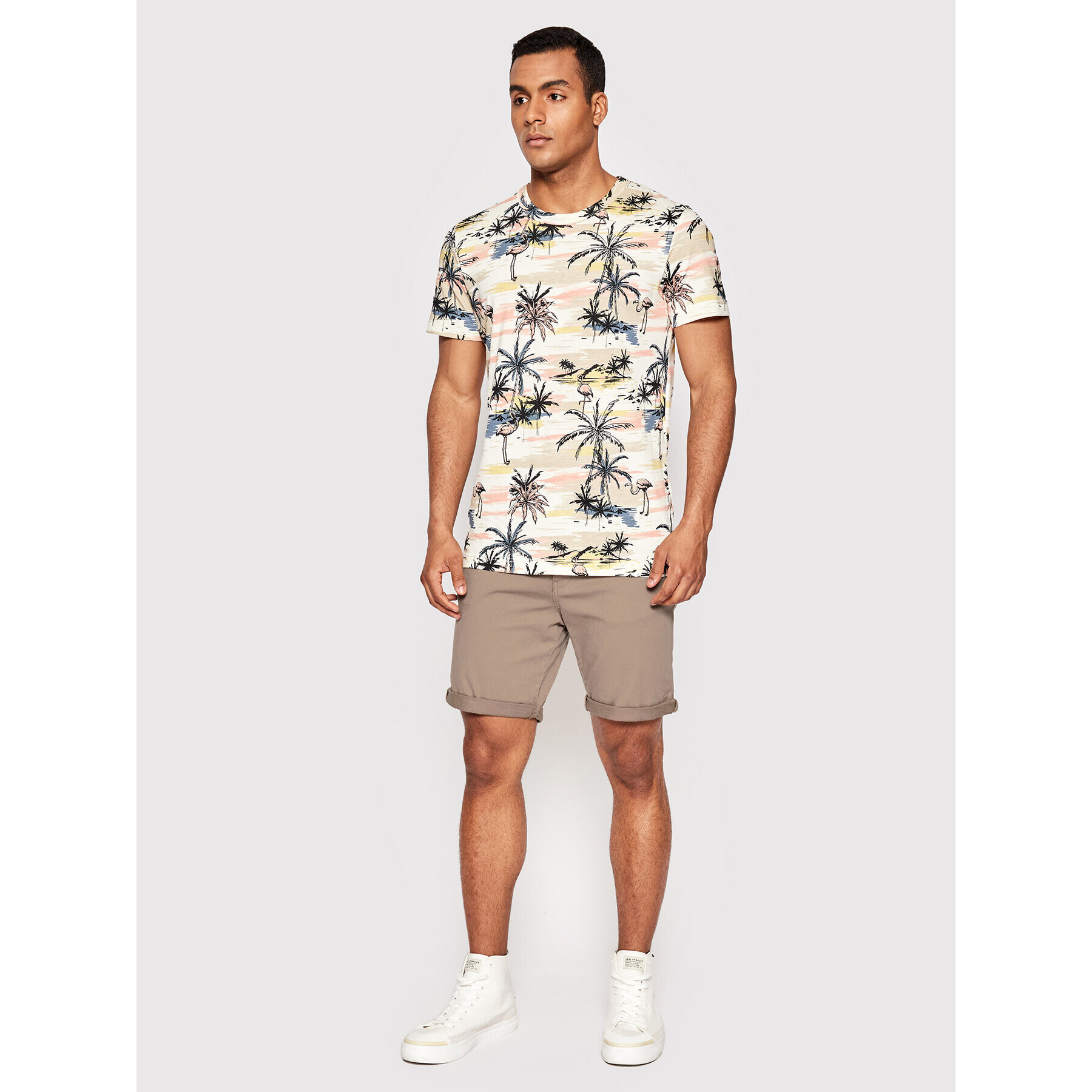 Jack&Jones Дънкови шорти Fred 12188326 Кафяв Regular Fit - Pepit.bg