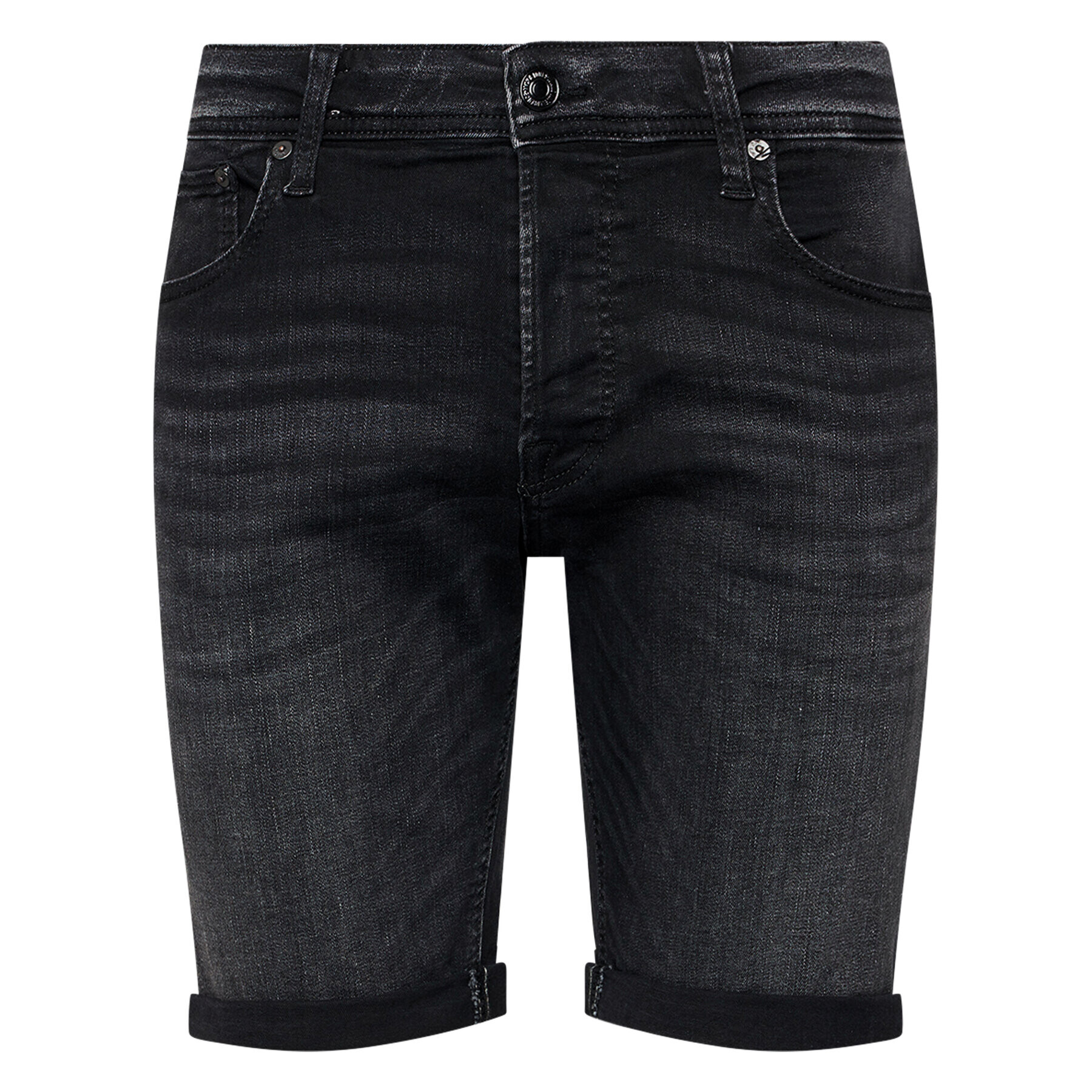 Jack&Jones Дънкови шорти Jjrick Jjorg 12170318 Черен Regular Fit - Pepit.bg