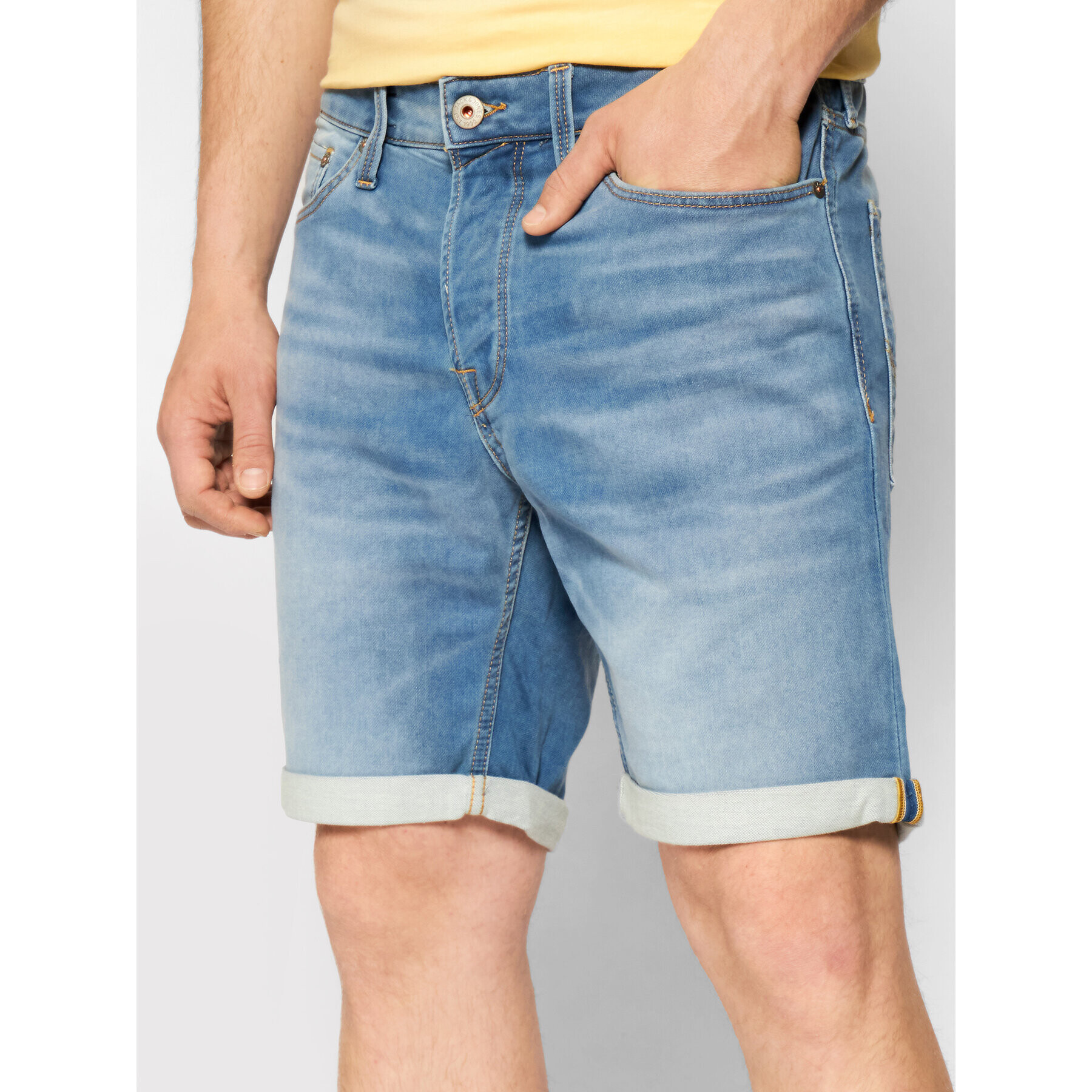 Jack&Jones Дънкови шорти Rick 12166263 Син Regular Fit - Pepit.bg