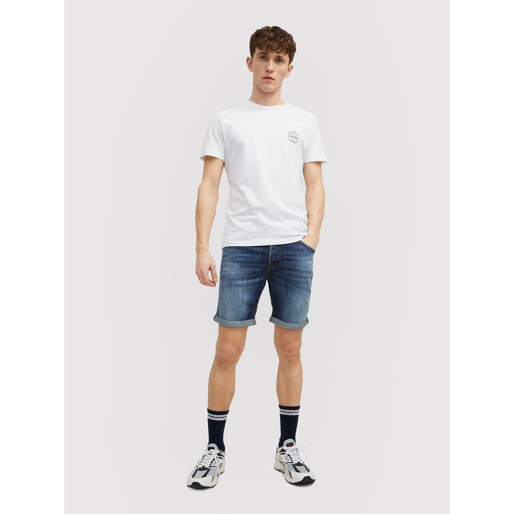 Jack&Jones Дънкови шорти Rick 12201629 Син Regular Fit - Pepit.bg