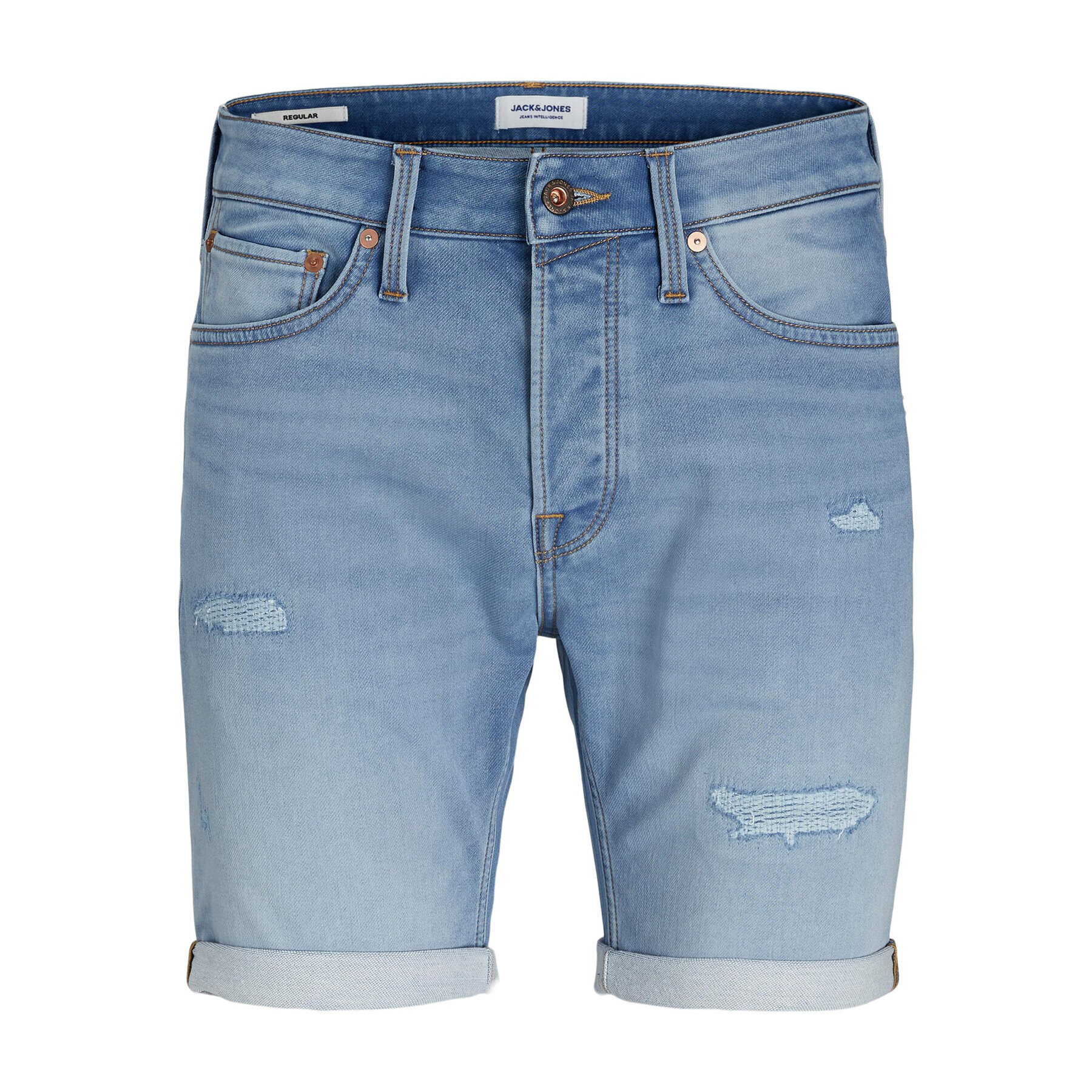 Jack&Jones Дънкови шорти Rick 12224124 Син Regular Fit - Pepit.bg