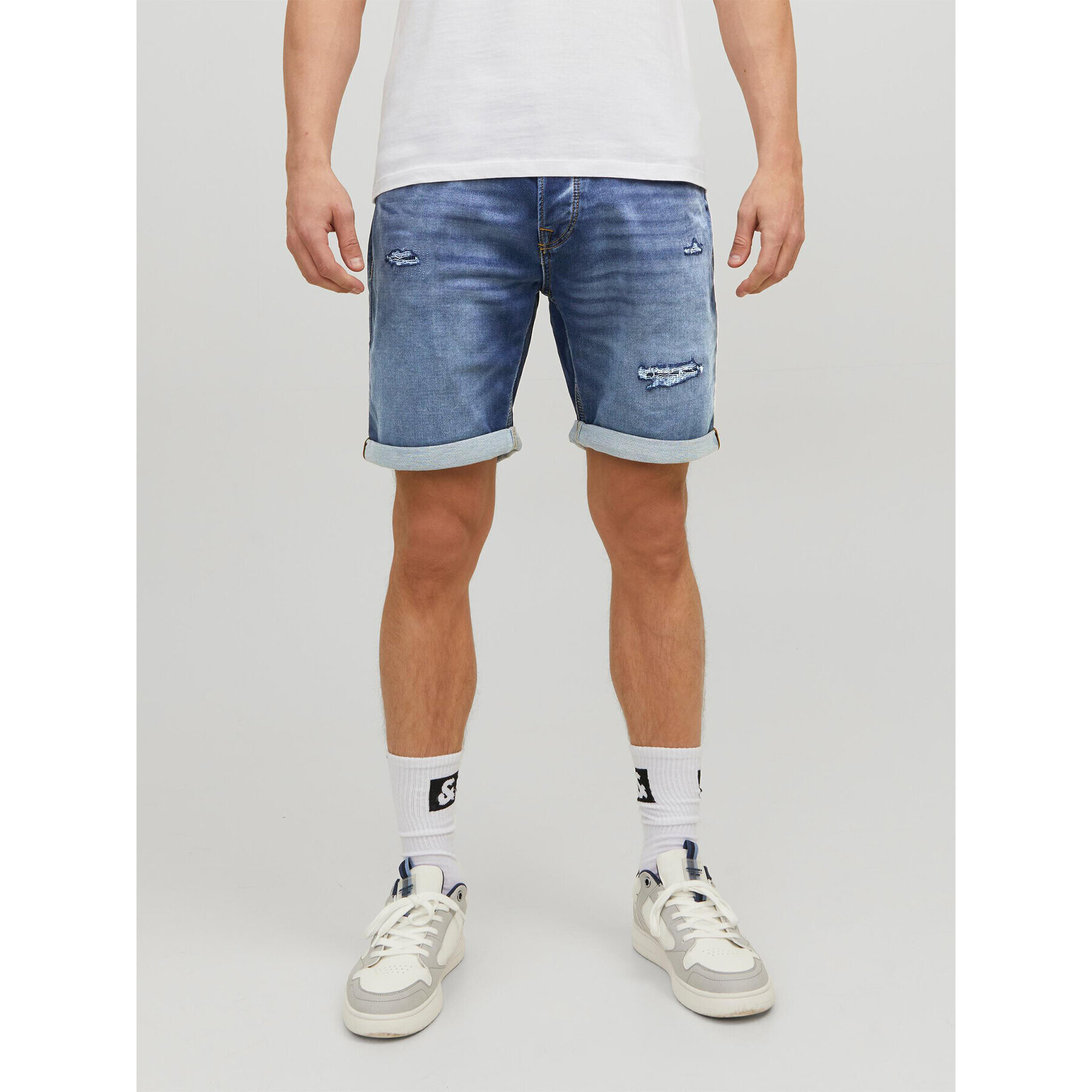 Jack&Jones Дънкови шорти Rick 12224125 Син Regular Fit - Pepit.bg