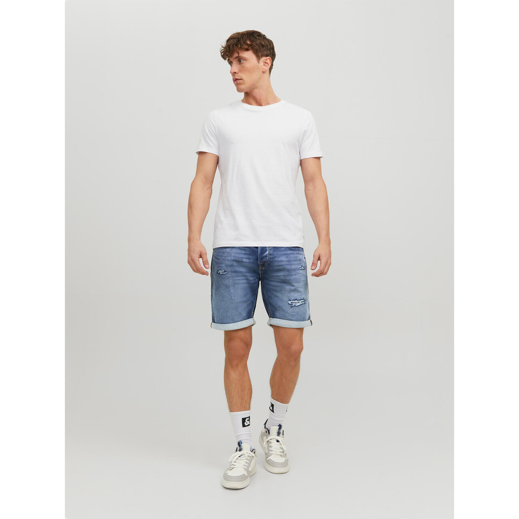 Jack&Jones Дънкови шорти Rick 12224125 Син Regular Fit - Pepit.bg