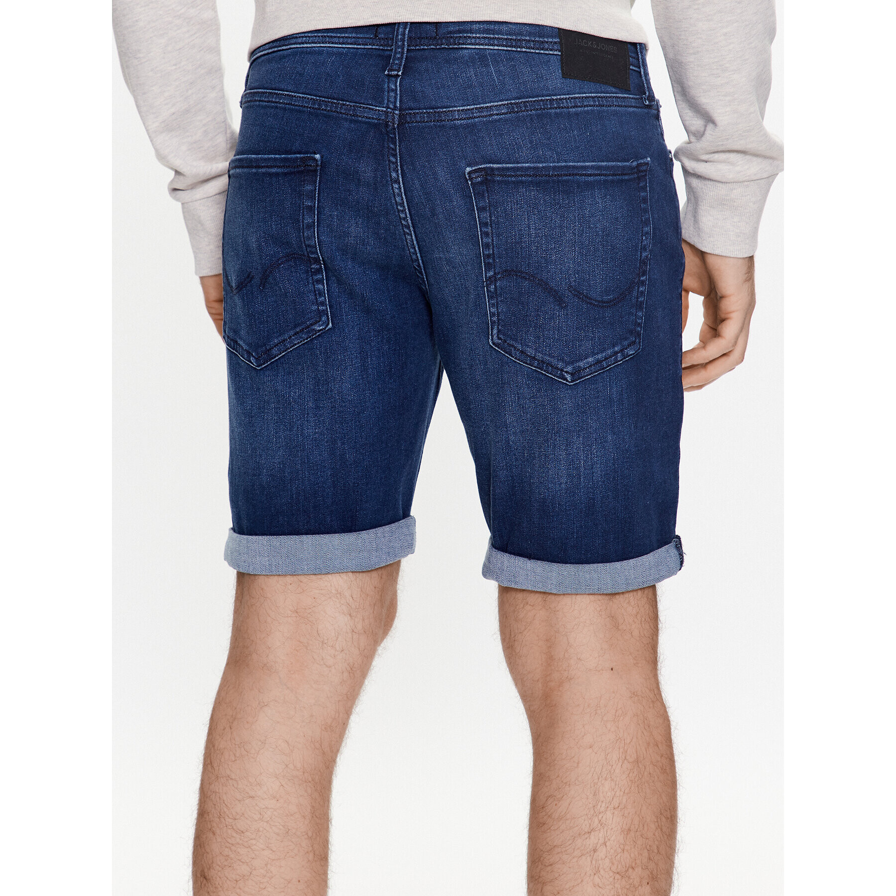 Jack&Jones Дънкови шорти Rick 12225900 Тъмносин Regular Fit - Pepit.bg