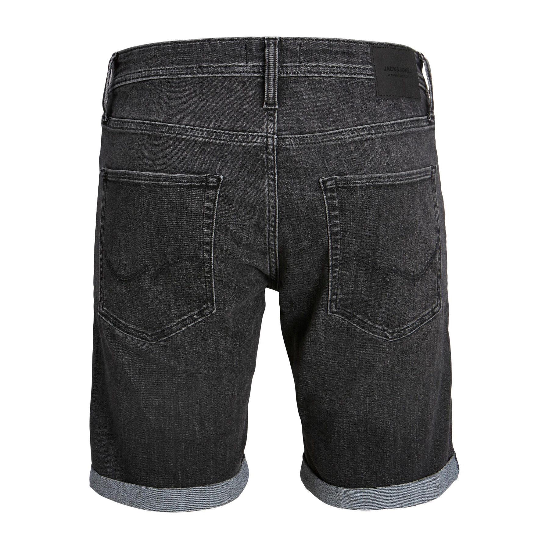 Jack&Jones Дънкови шорти Rick 12225902 Черен Regular Fit - Pepit.bg