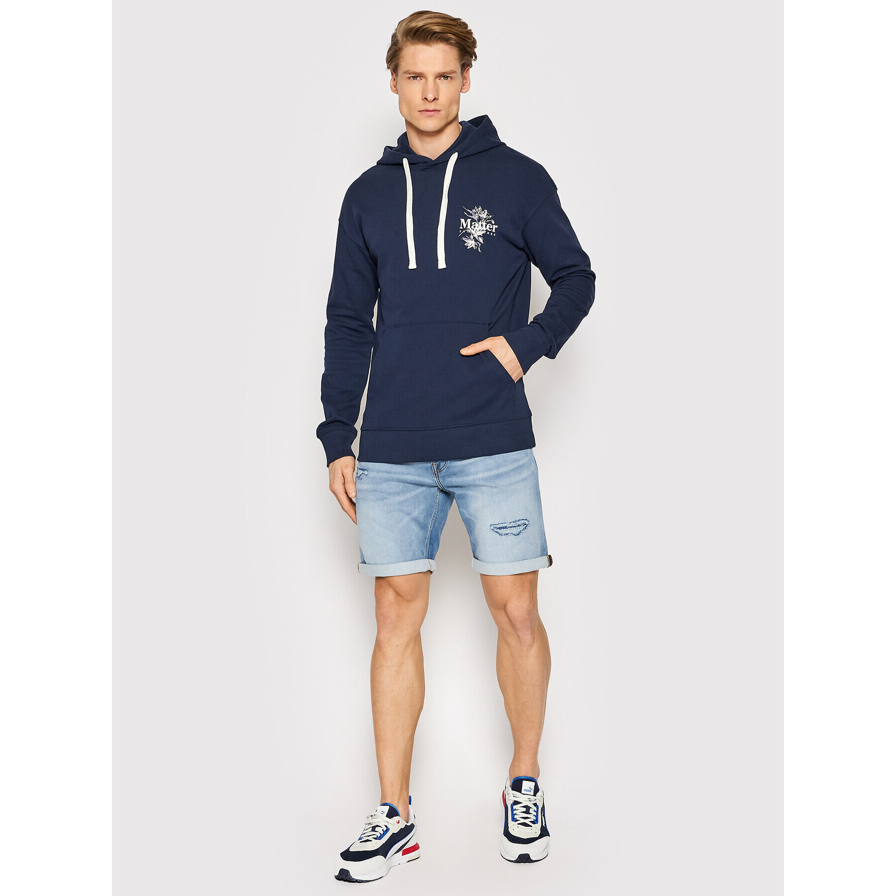 Jack&Jones Дънкови шорти Rick Icon 12201638 Син Regular Fit - Pepit.bg