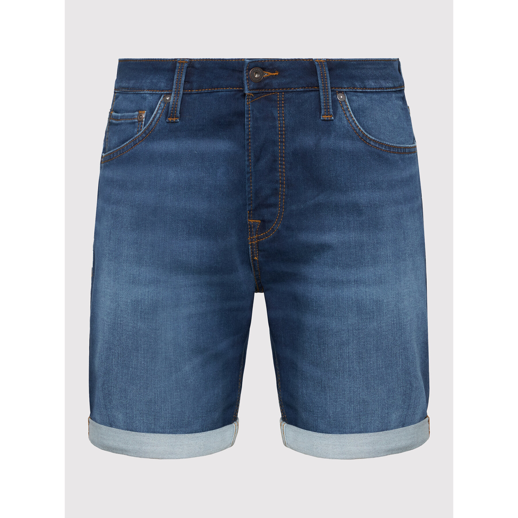 Jack&Jones Дънкови шорти Rick Icon 12201655 Тъмносин Regular Fit - Pepit.bg