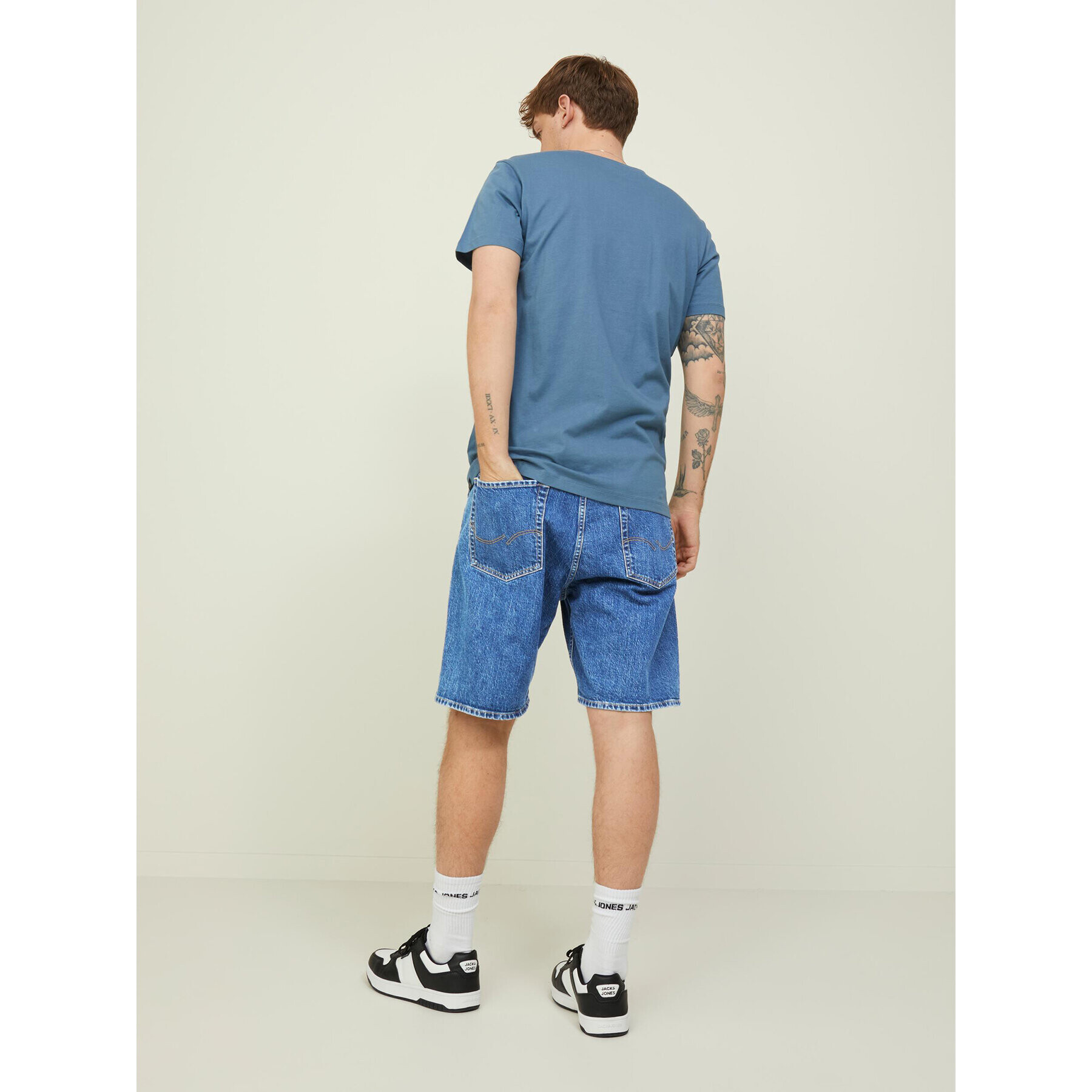 Jack&Jones Дънкови шорти Tony 12209803 Син Baggy Fit - Pepit.bg