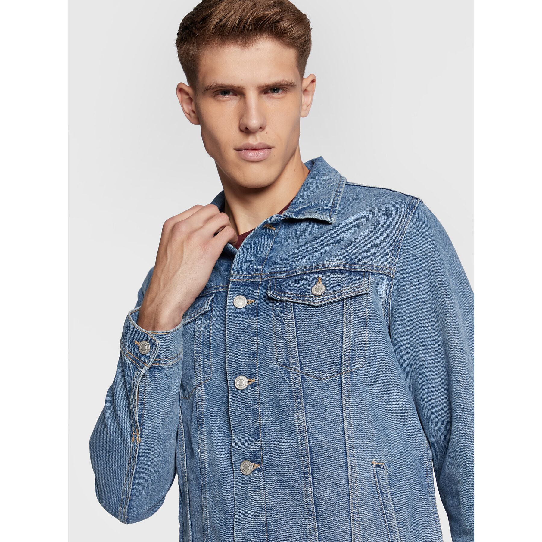 Jack&Jones Дънково яке Jean 12212801 Син Regular Fit - Pepit.bg