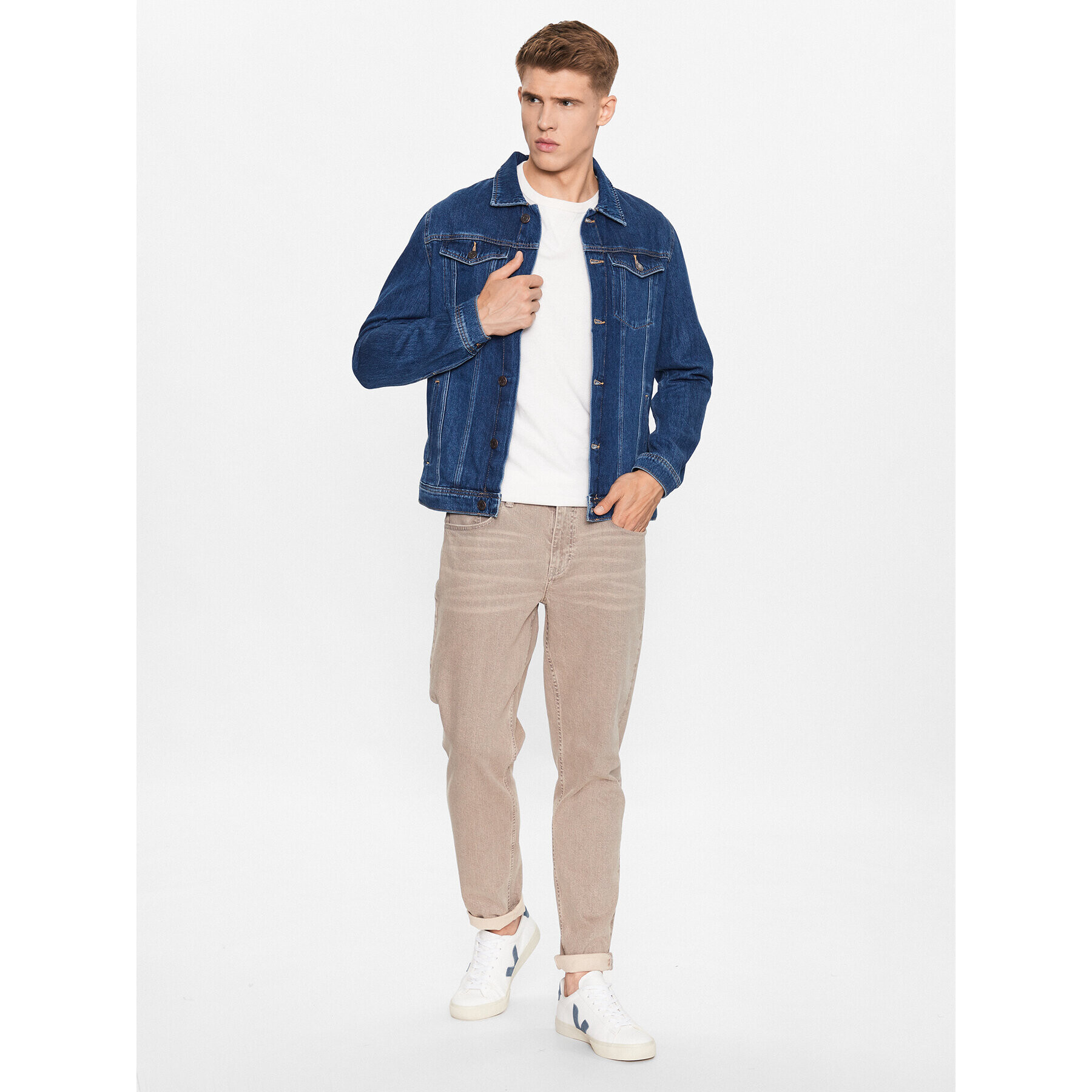 Jack&Jones Дънково яке Jean 12237196 Тъмносин Regular Fit - Pepit.bg