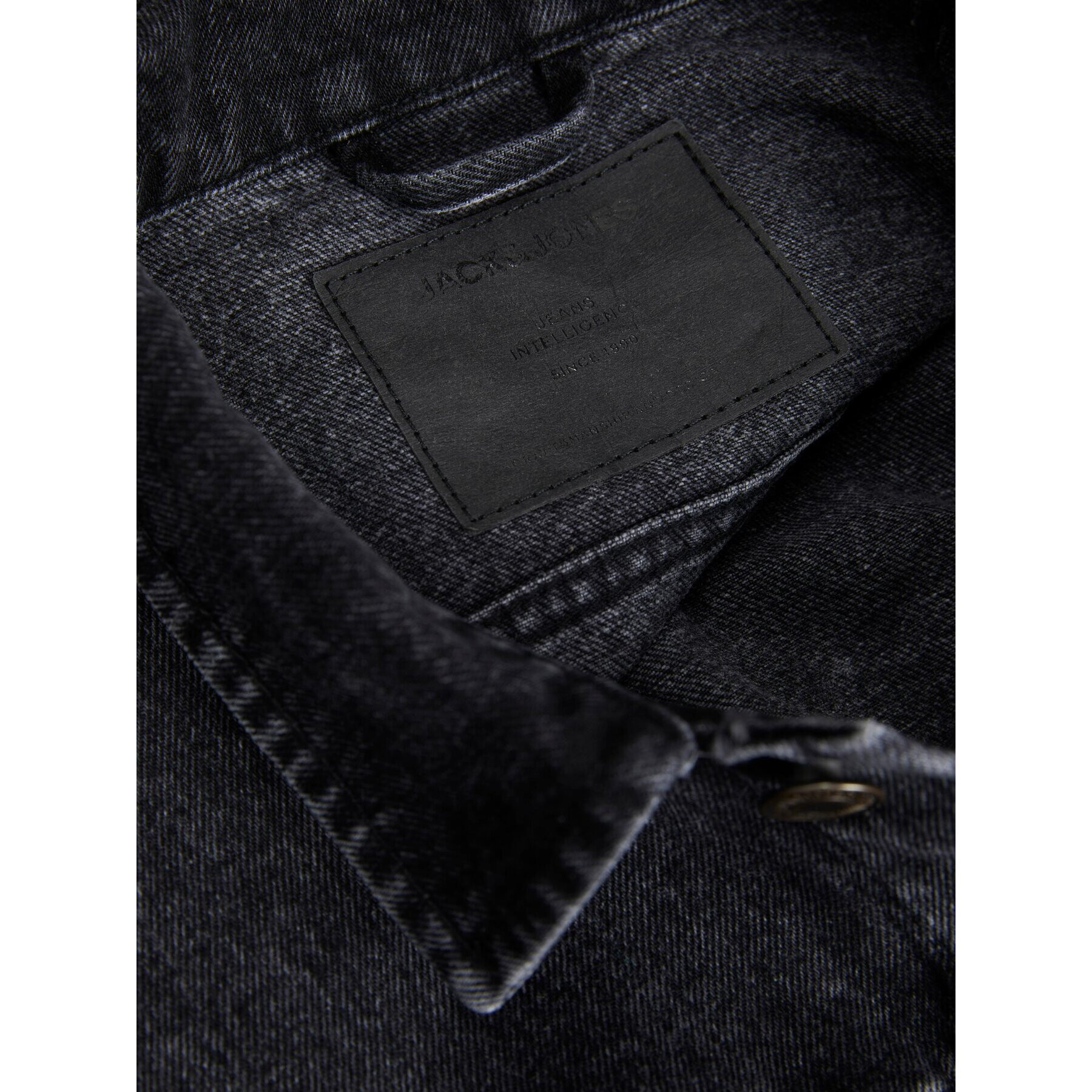 Jack&Jones Дънково яке Jean 12212802 Черен Regular Fit - Pepit.bg