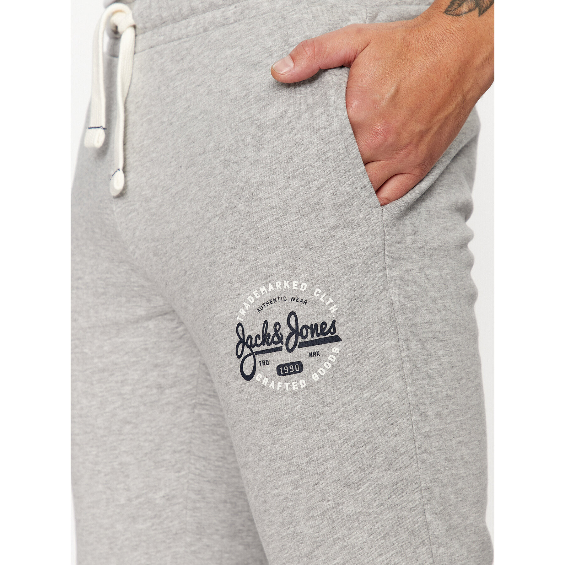Jack&Jones Долнище анцуг 12236876 Сив Relaxed Fit - Pepit.bg