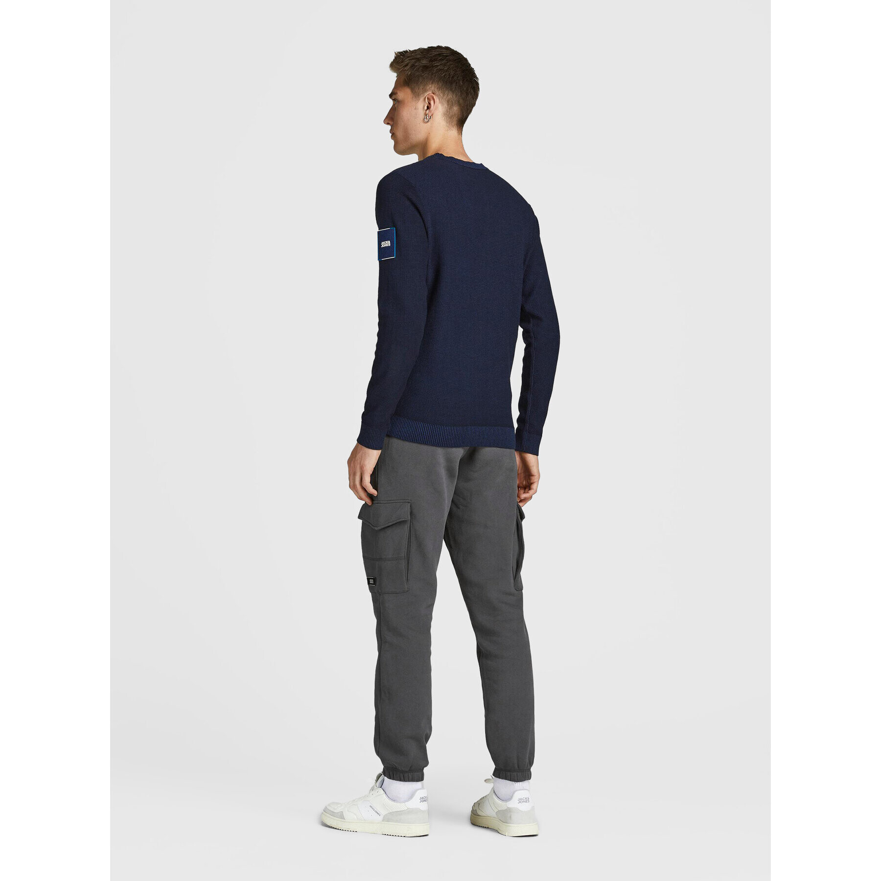 Jack&Jones Долнище анцуг Gordon 12195583 Сив Regular Fit - Pepit.bg