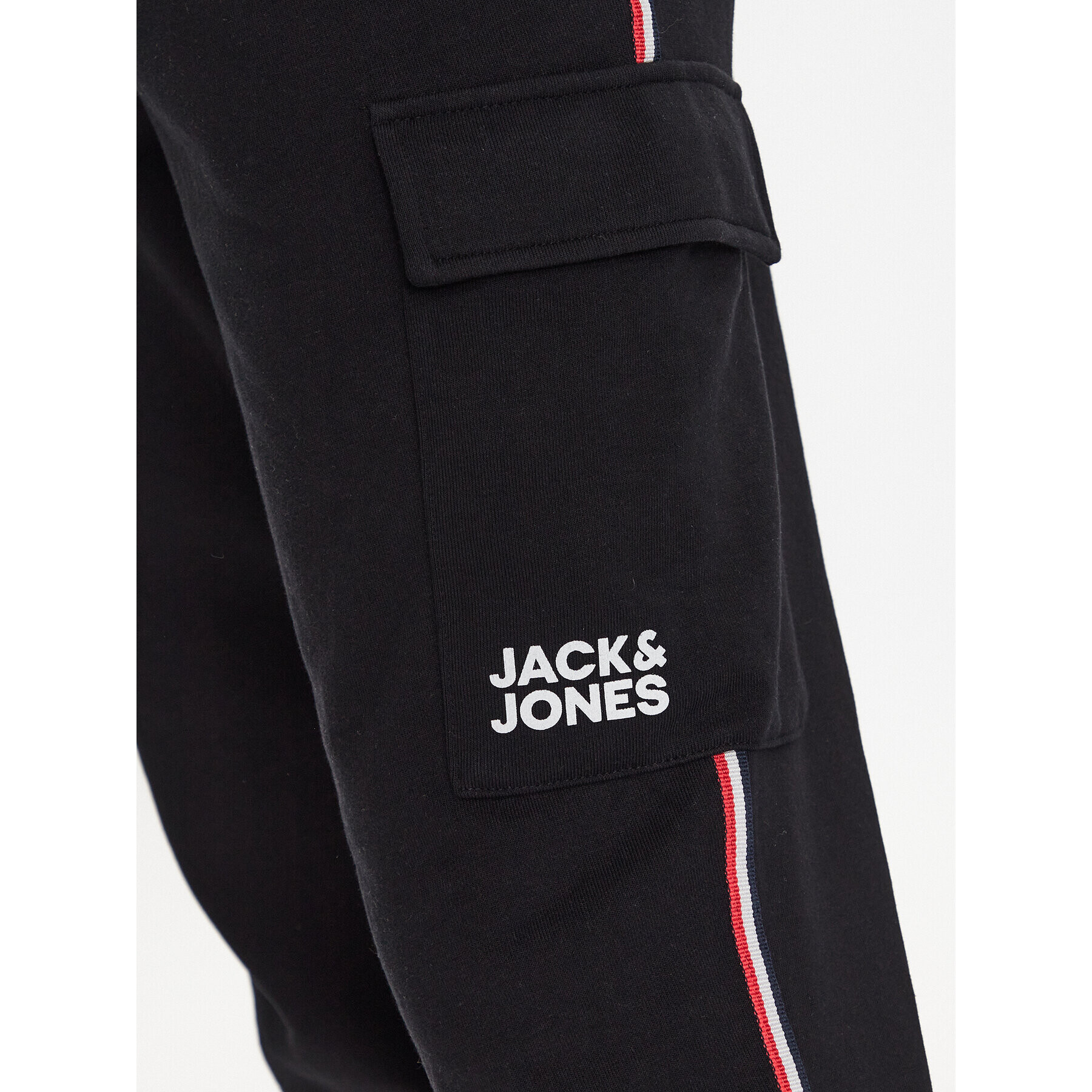 Jack&Jones Долнище анцуг Gordon 12225164 Черен Regular Fit - Pepit.bg
