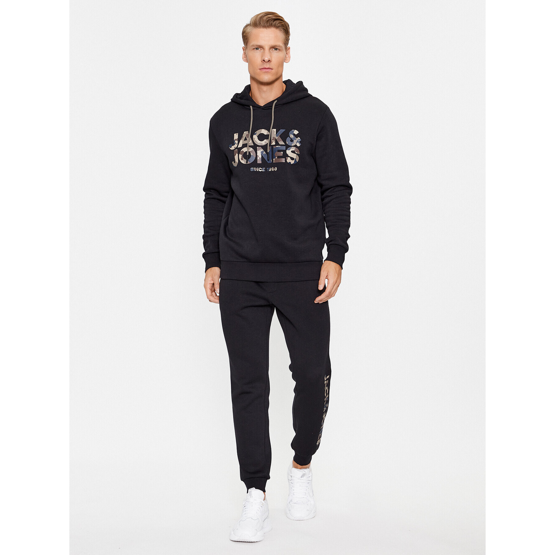 Jack&Jones Долнище анцуг Gordon 12236747 Черен Regular Fit - Pepit.bg