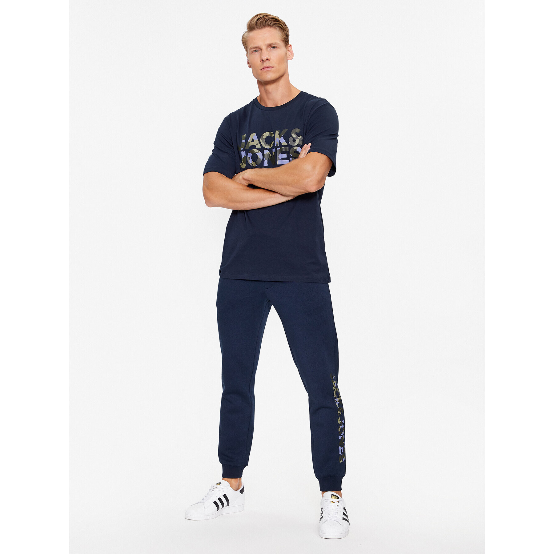 Jack&Jones Долнище анцуг Gordon 12236747 Тъмносин Regular Fit - Pepit.bg