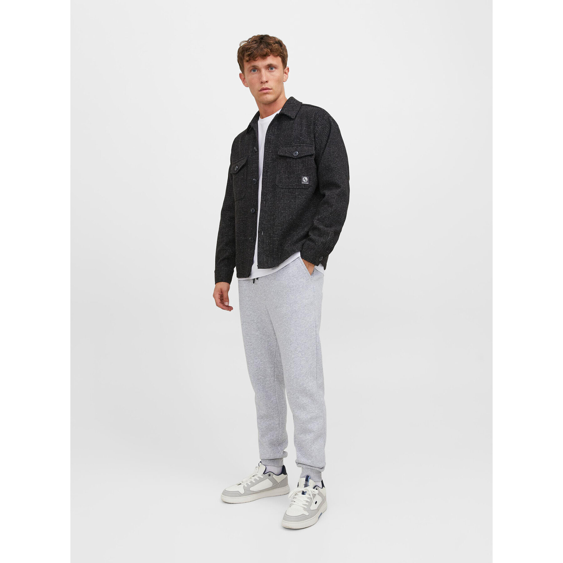 Jack&Jones Долнище анцуг Gordon 12249274 Сив Regular Fit - Pepit.bg