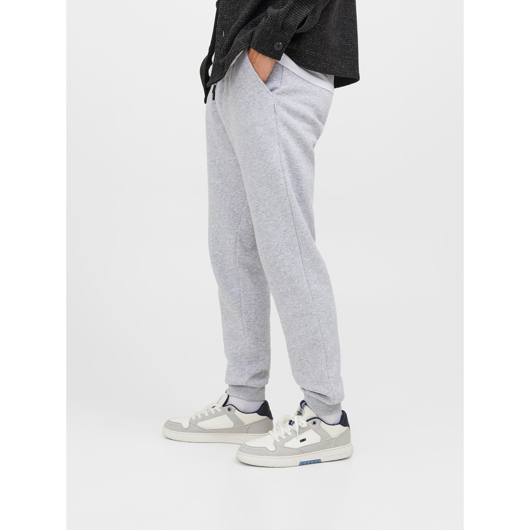 Jack&Jones Долнище анцуг Gordon 12249274 Сив Regular Fit - Pepit.bg