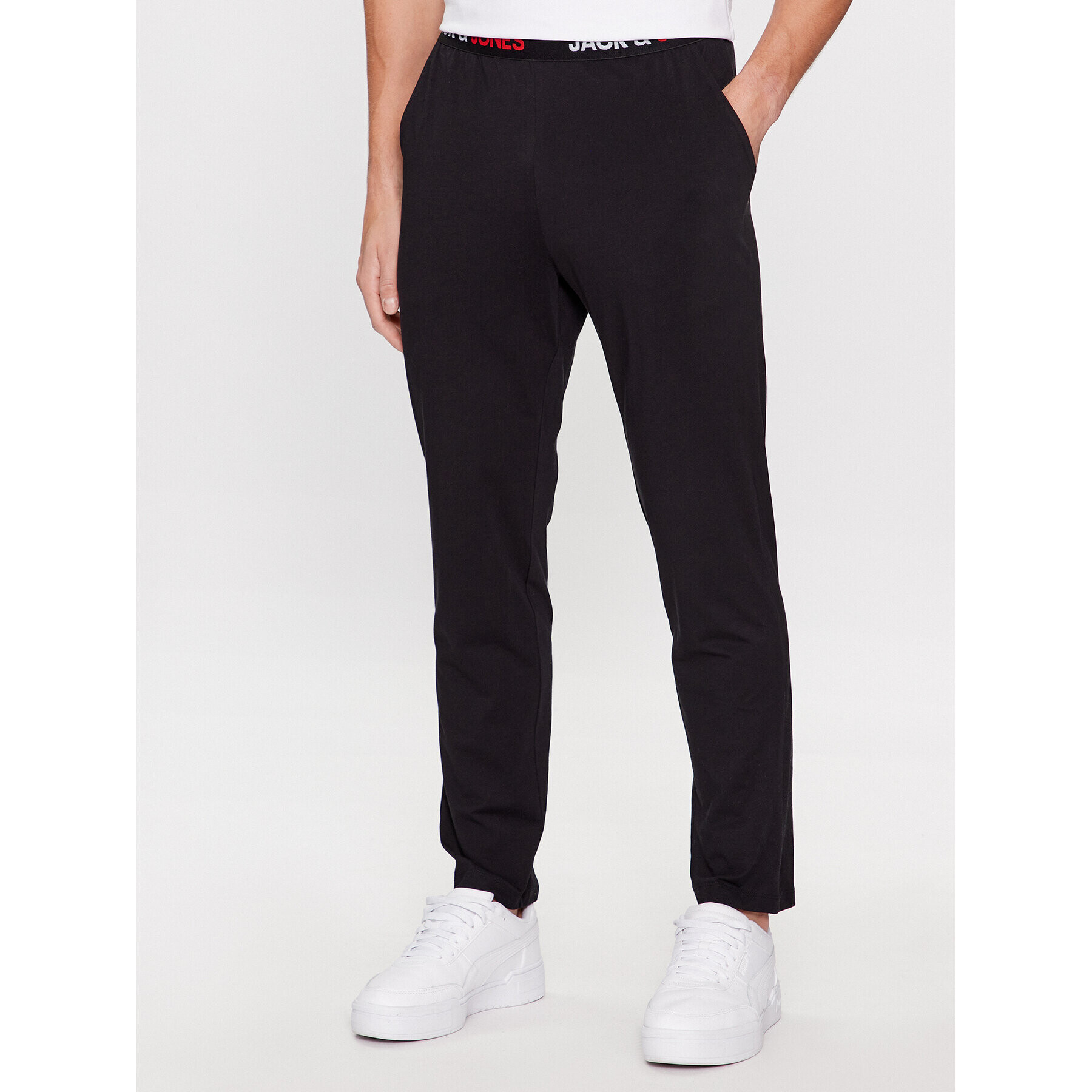 Jack&Jones Долнище на пижама 12244401 Черен Regular Fit - Pepit.bg