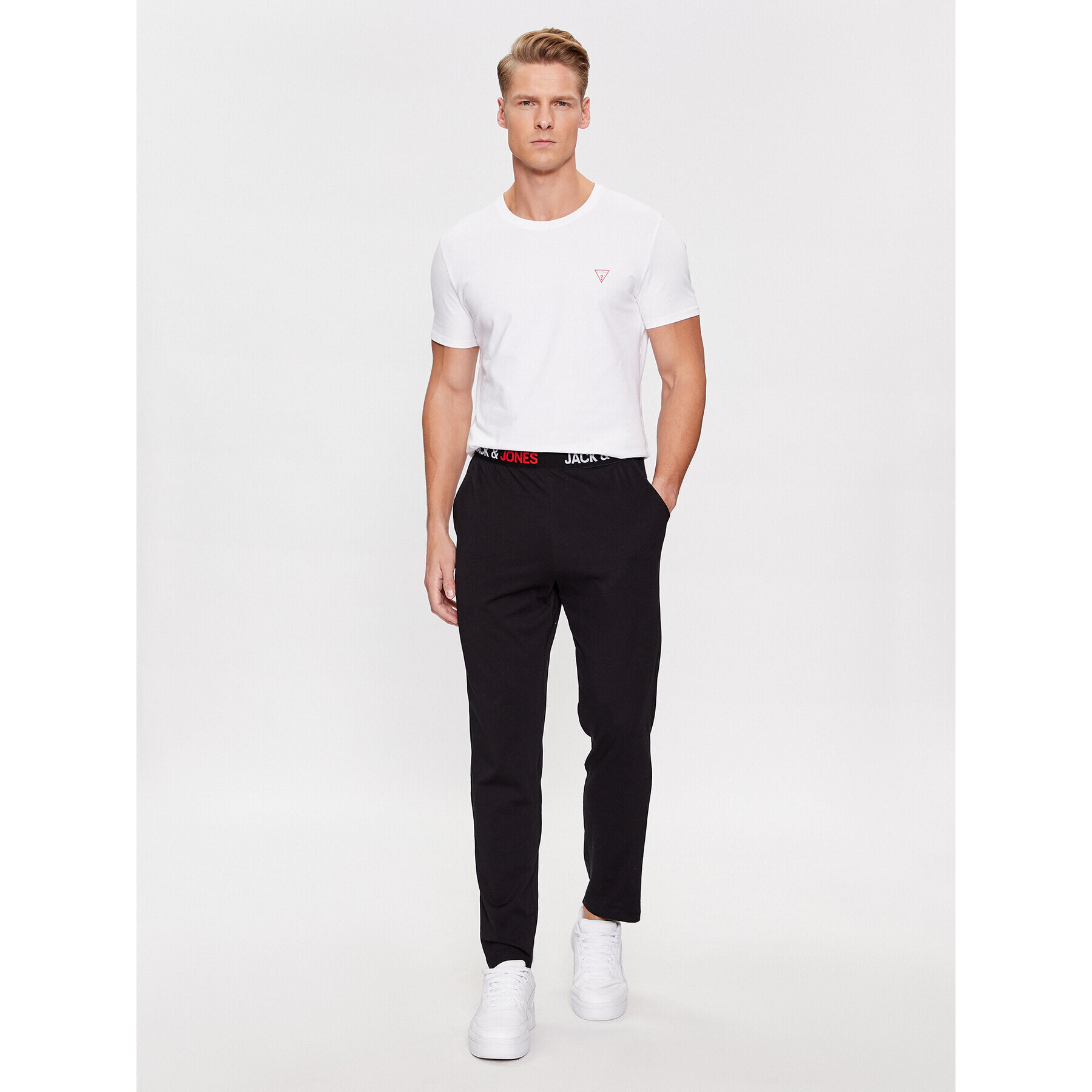 Jack&Jones Долнище на пижама 12244401 Черен Regular Fit - Pepit.bg