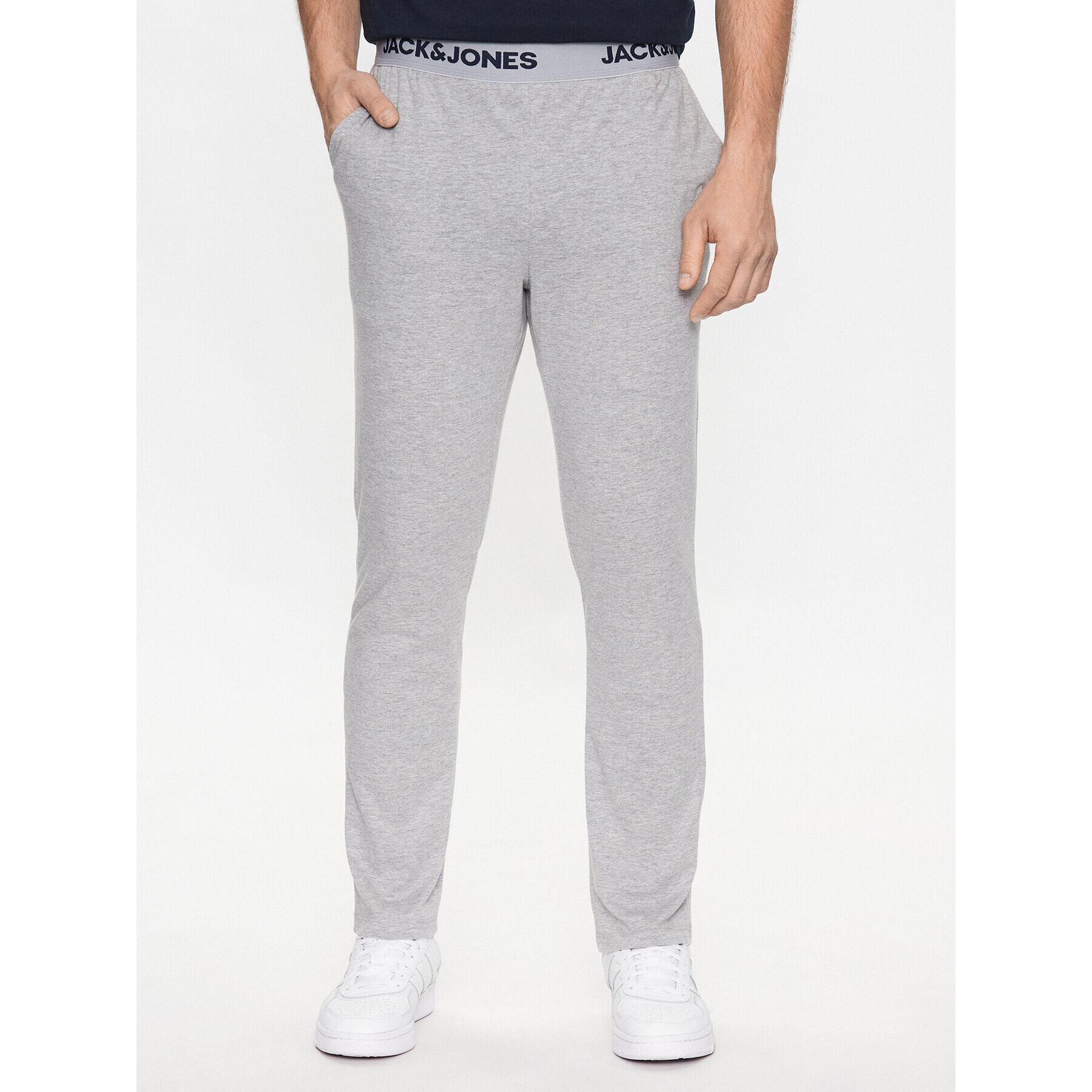 Jack&Jones Долнище на пижама Aaron 12224911 Сив Regular Fit - Pepit.bg