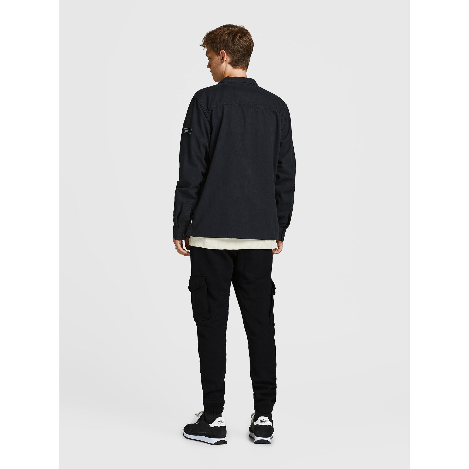 Jack&Jones Долнище анцуг Gordon 12195583 Черен Regular Fit - Pepit.bg