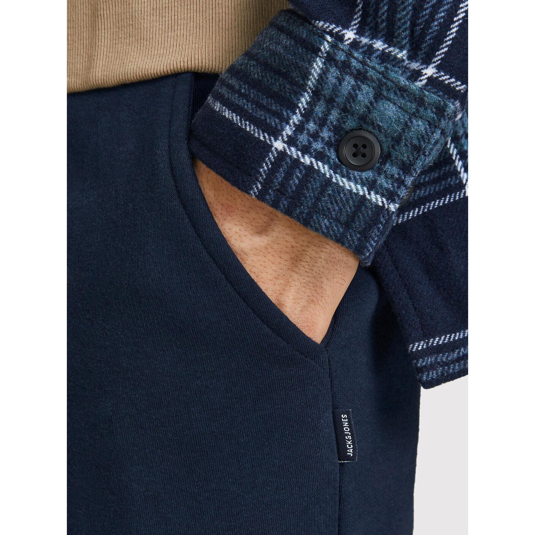 Jack&Jones Долнище анцуг Gordon 12195726 Тъмносин Regular Fit - Pepit.bg