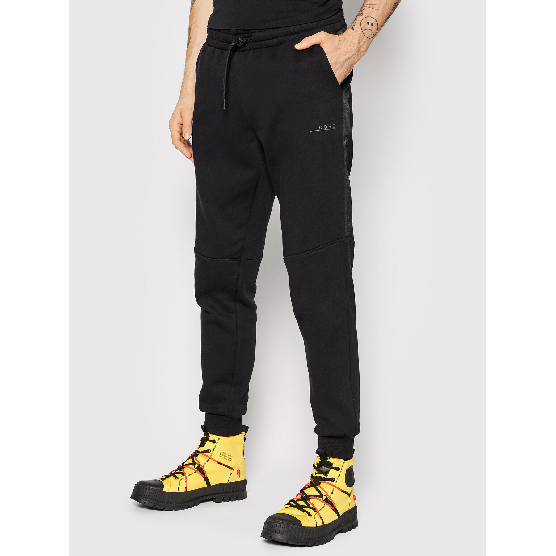 Jack&Jones Долнище анцуг Gordon 12198565 Черен Regular Fit - Pepit.bg