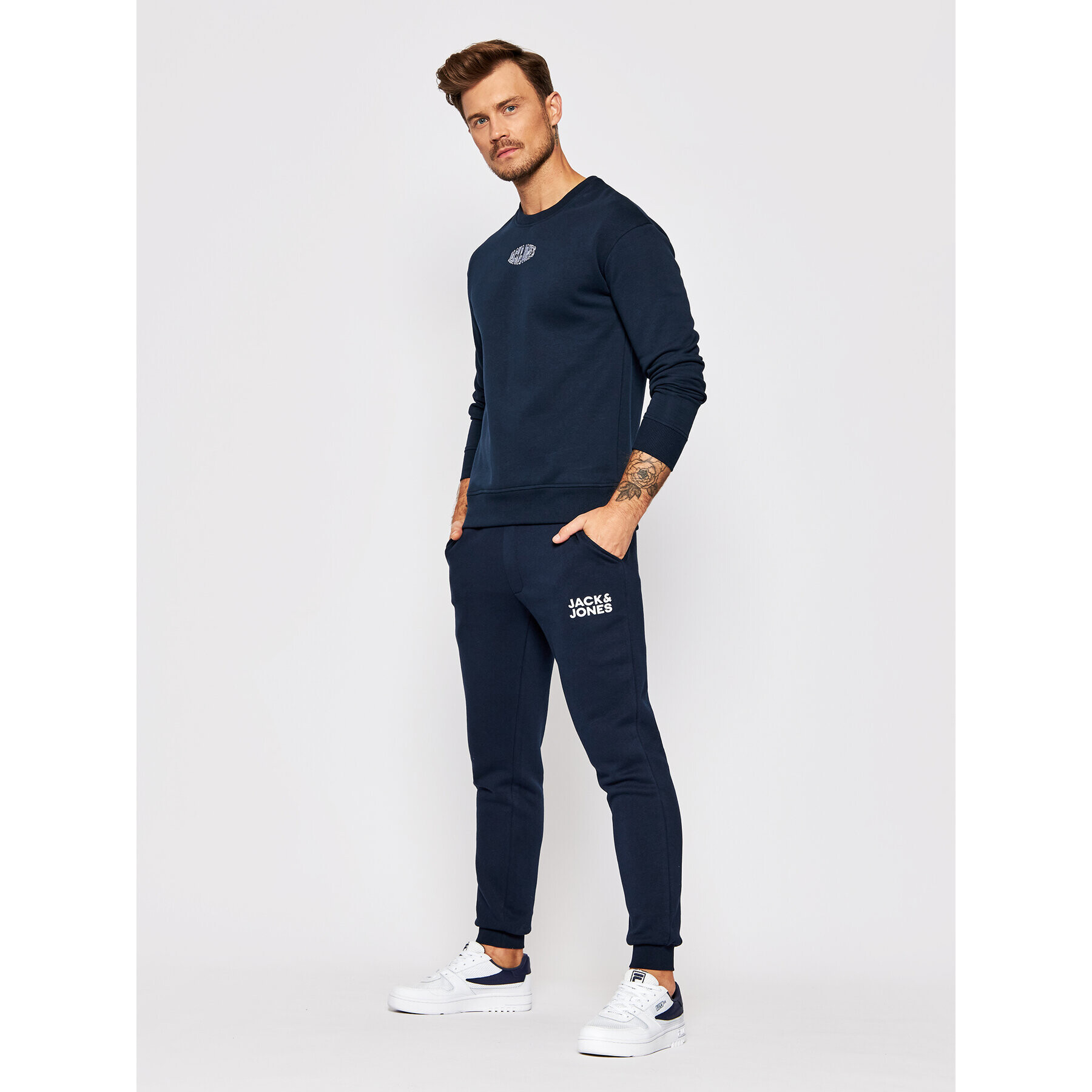 Jack&Jones Долнище анцуг Gordon Newsoft 12178421 Тъмносин Regular Fit - Pepit.bg