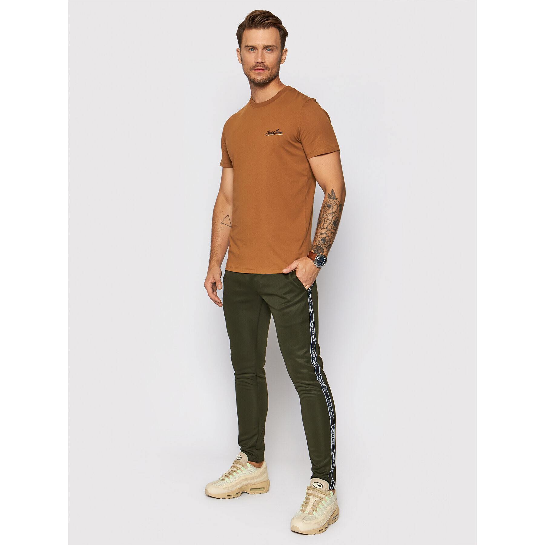 Jack&Jones Долнище анцуг Will 12193274 Зелен Slim Fit - Pepit.bg
