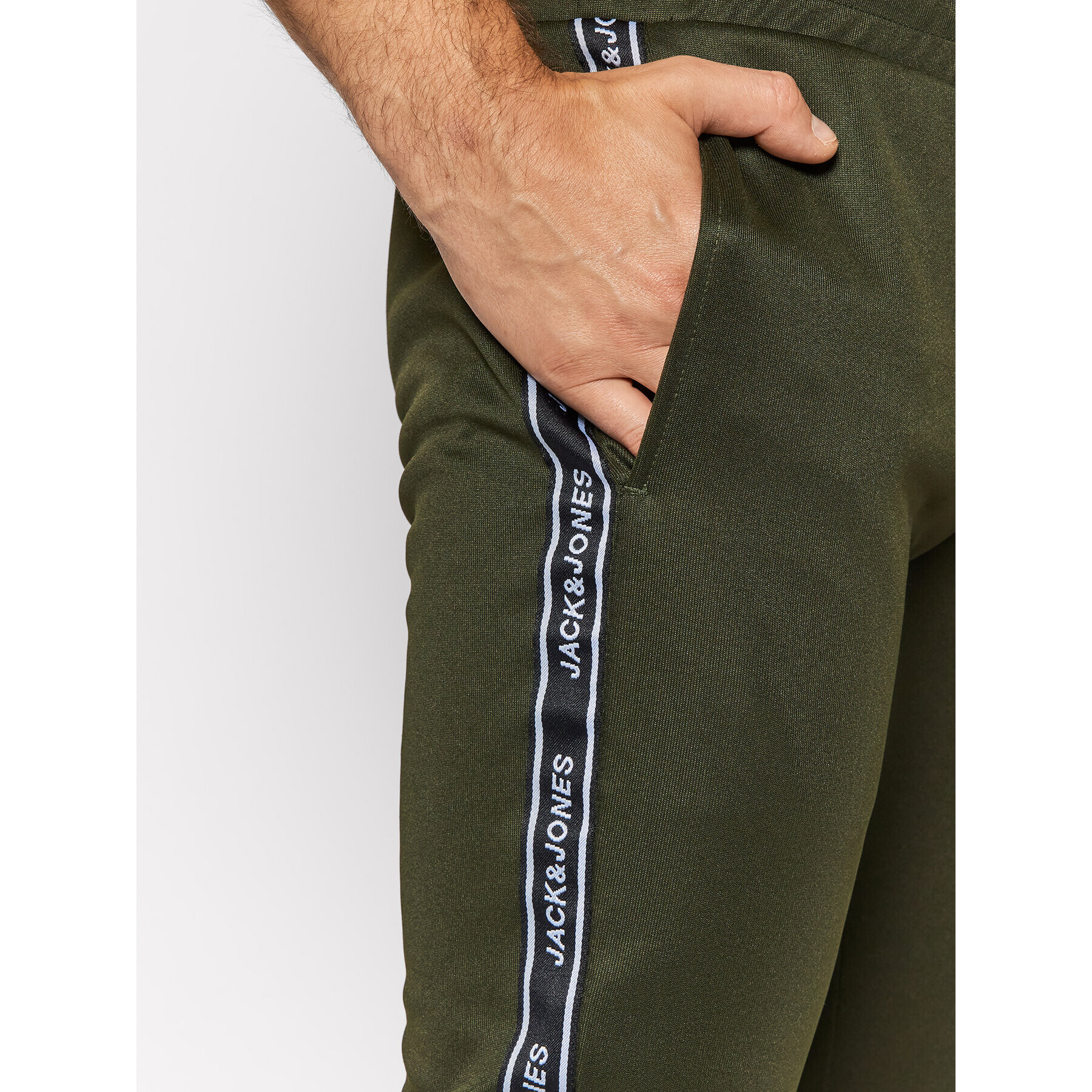 Jack&Jones Долнище анцуг Will 12193274 Зелен Slim Fit - Pepit.bg