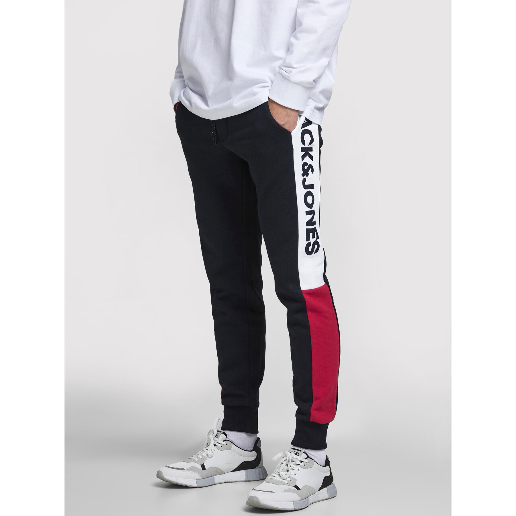 Jack&Jones Долнище анцуг Will 12197199 Тъмносин Regular Fit - Pepit.bg