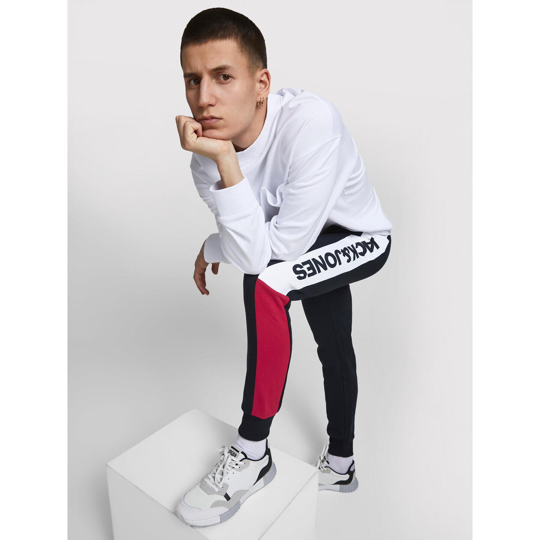 Jack&Jones Долнище анцуг Will 12197199 Тъмносин Regular Fit - Pepit.bg