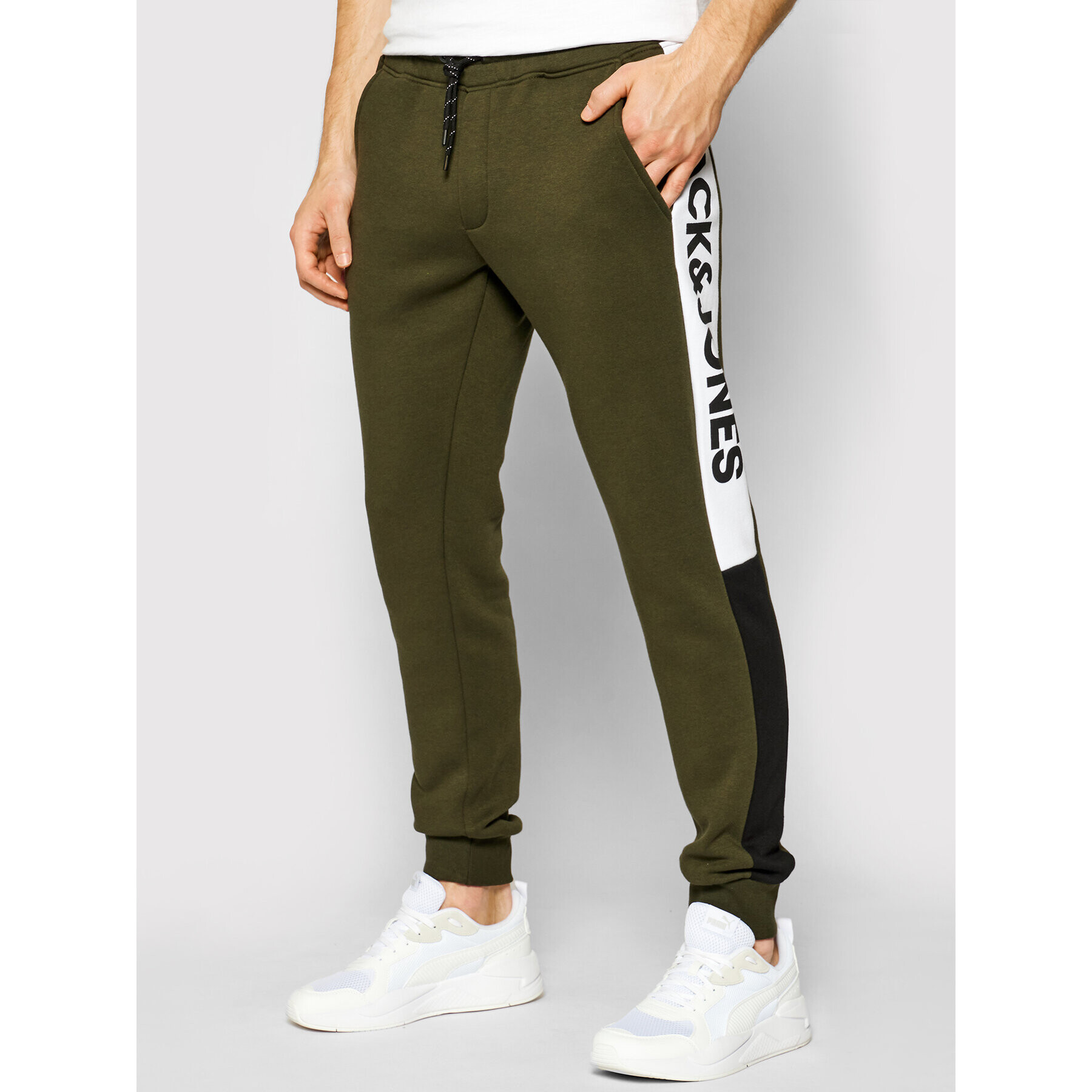 Jack&Jones Долнище анцуг Will 12197199 Зелен Regular Fit - Pepit.bg