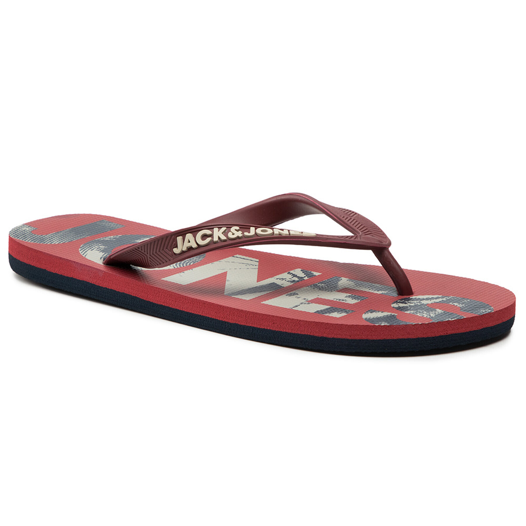 Jack&Jones Джапанки Jfwprint 12184307 Бордо - Pepit.bg
