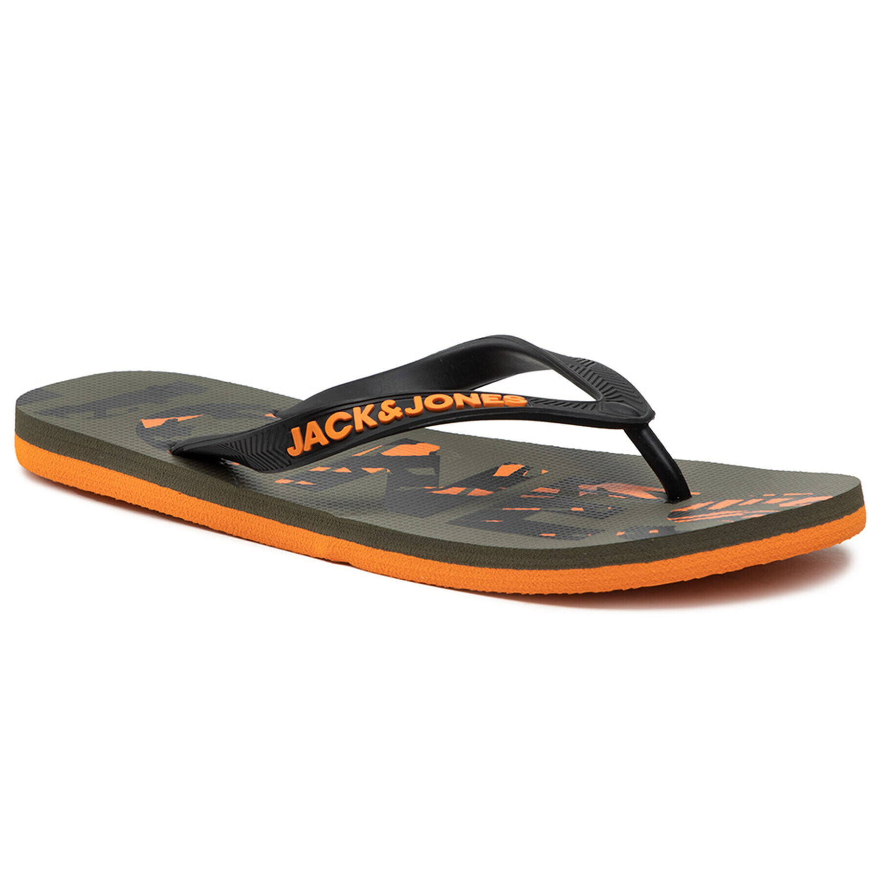Jack&Jones Джапанки Jfwprint 12184307 Черен - Pepit.bg