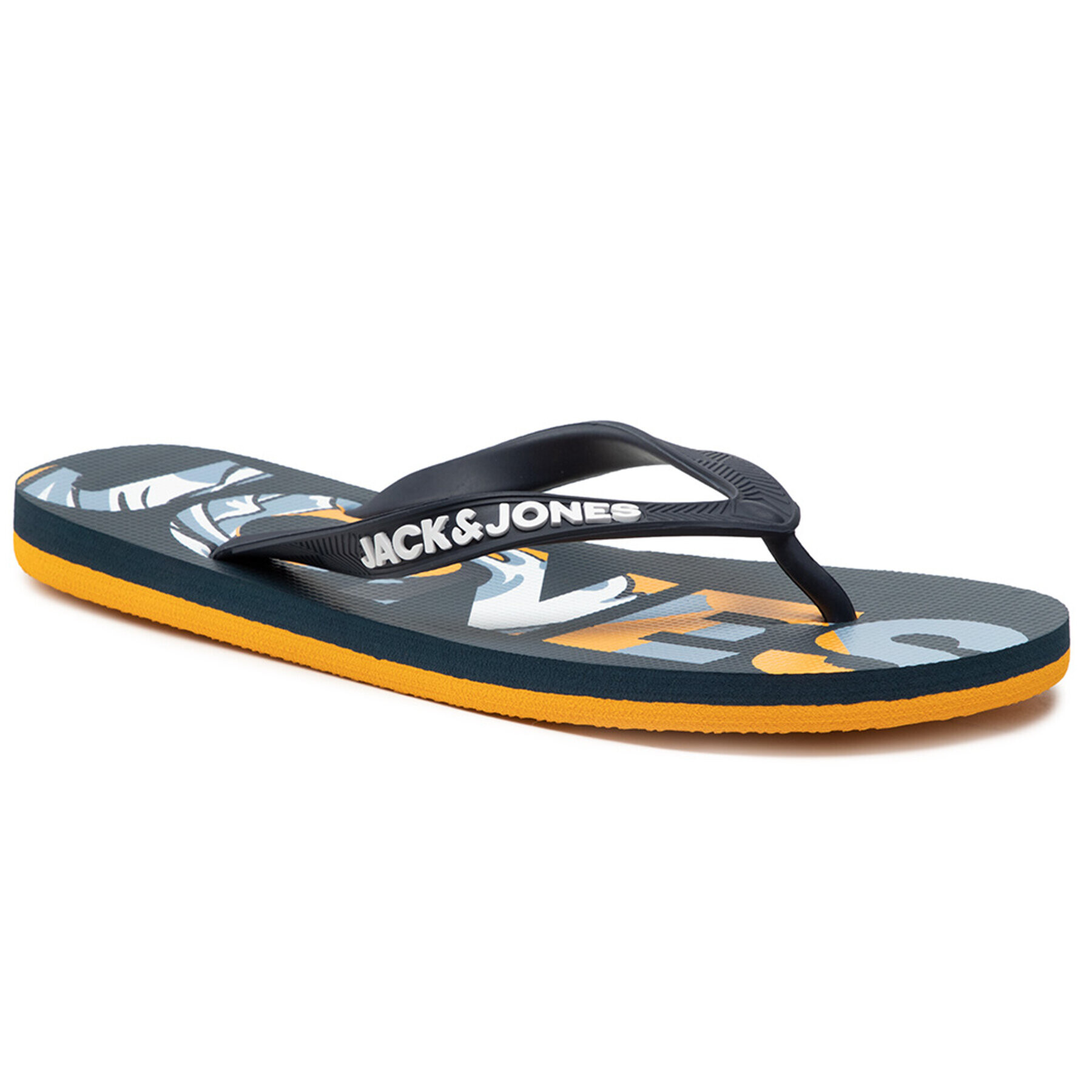 Jack&Jones Джапанки Jfwprint 12184307 Тъмносин - Pepit.bg