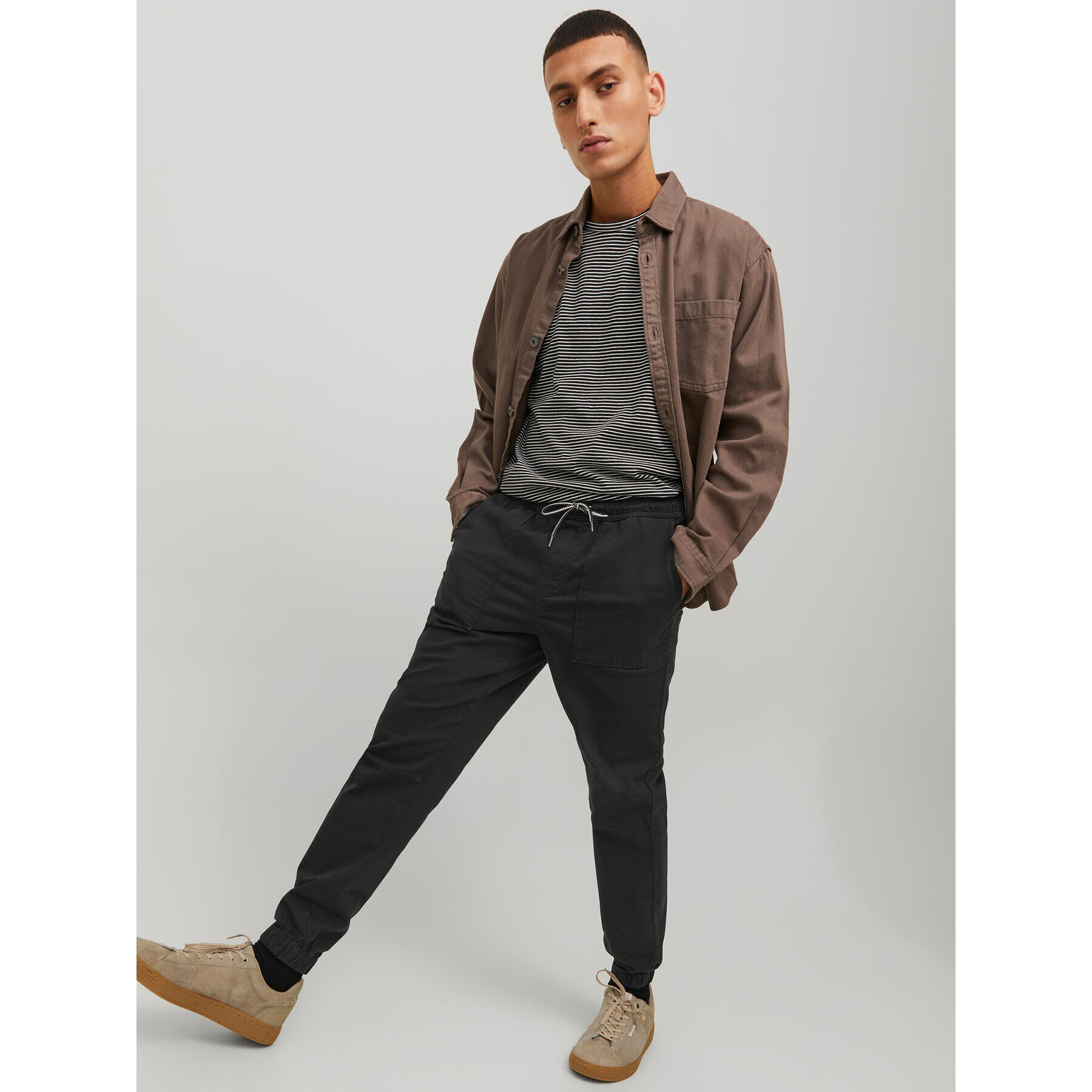 Jack&Jones Джогъри Gordon 12229712 Черен Regular Fit - Pepit.bg