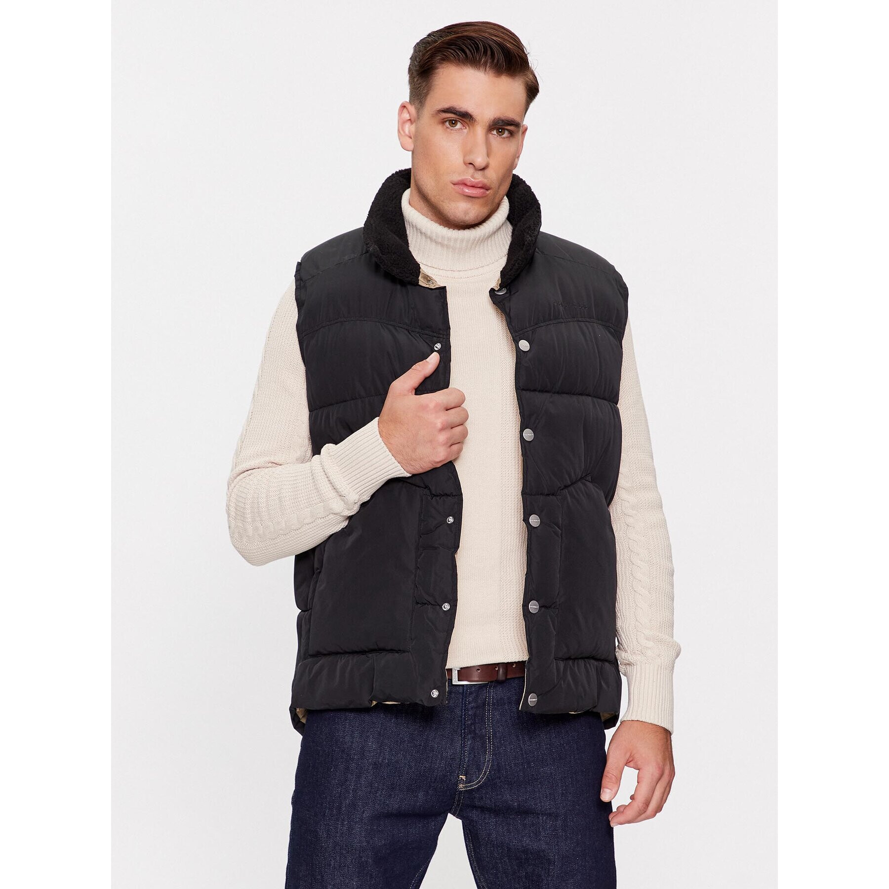 Jack&Jones Елек 12246676 Черен Regular Fit - Pepit.bg