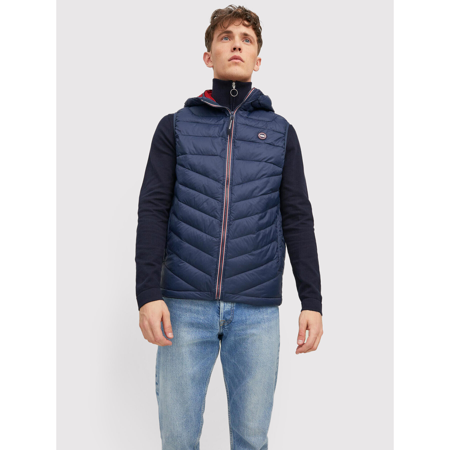 Jack&Jones Елек Hero 12211789 Тъмносин Regular Fit - Pepit.bg