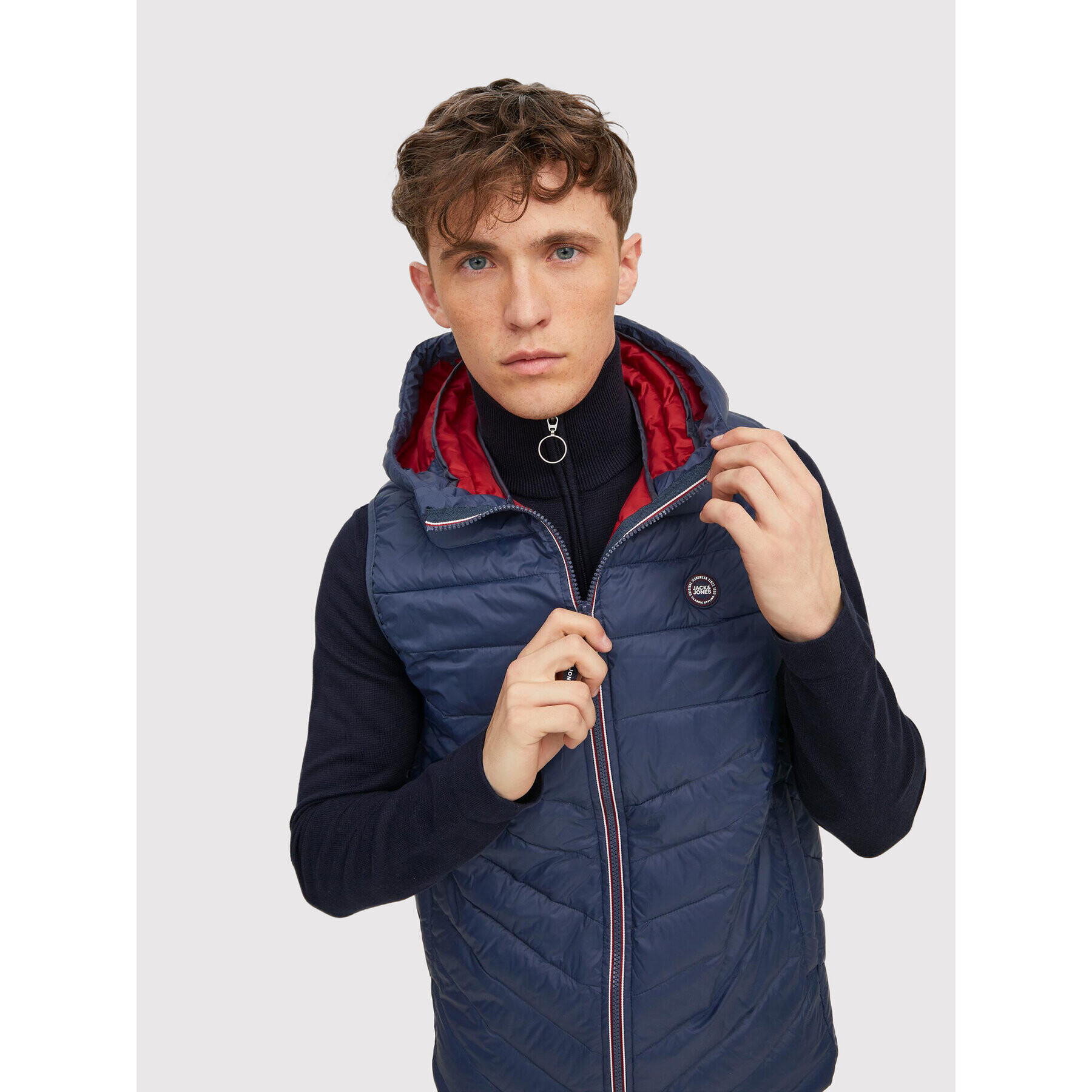 Jack&Jones Елек Hero 12211789 Тъмносин Regular Fit - Pepit.bg