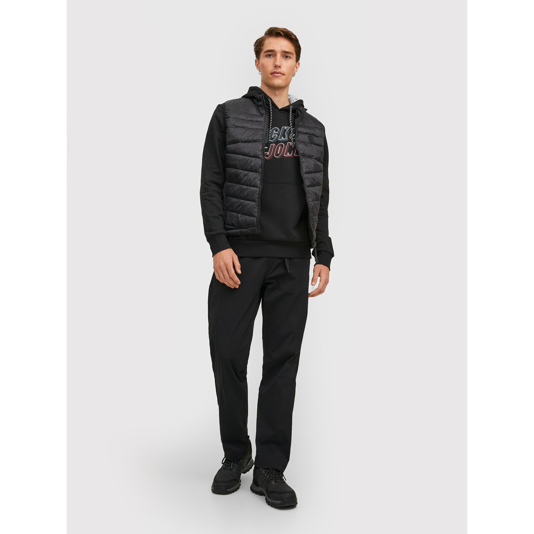 Jack&Jones Елек Hero 12211790 Черен Regular Fit - Pepit.bg