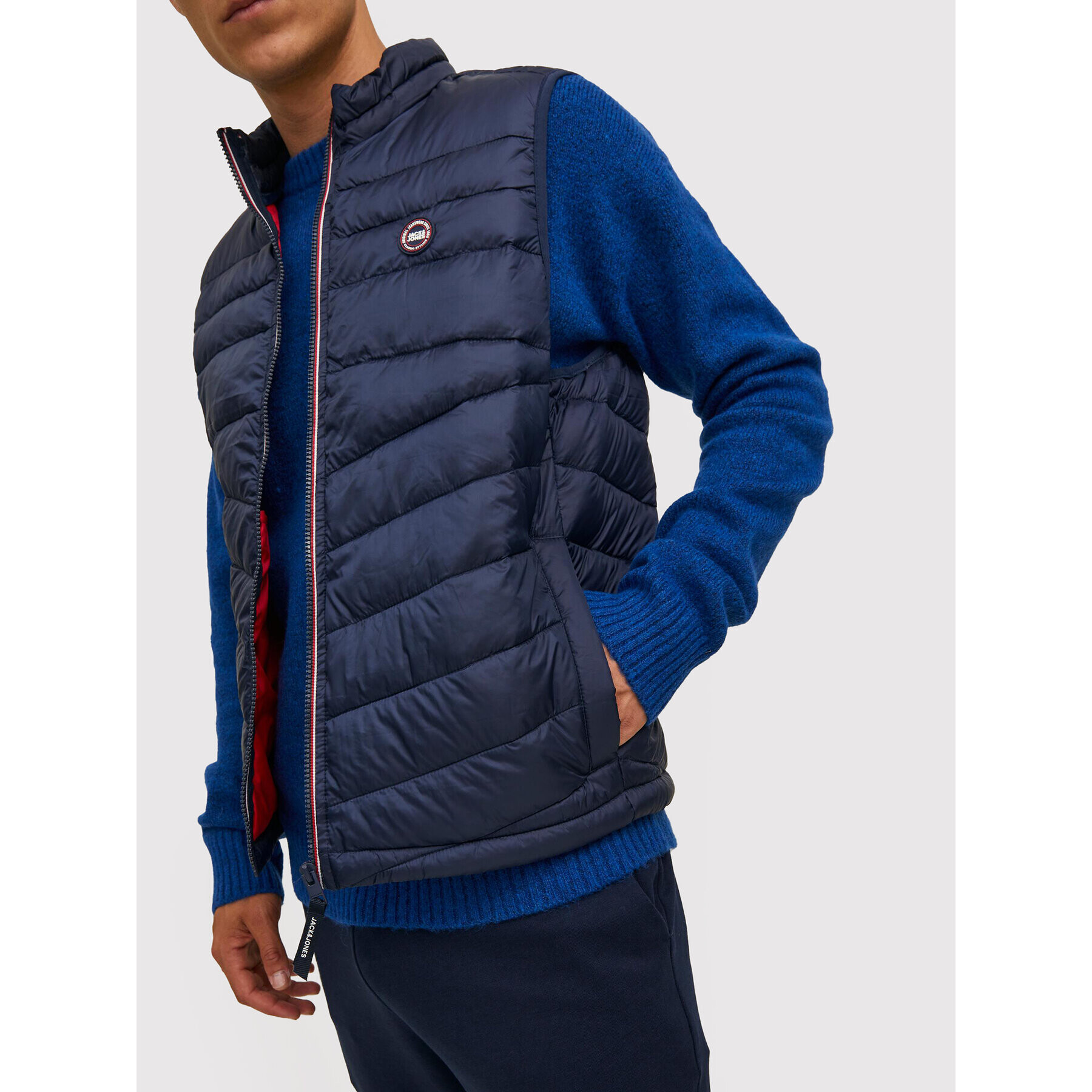 Jack&Jones Елек Hero 12211790 Тъмносин Regular Fit - Pepit.bg