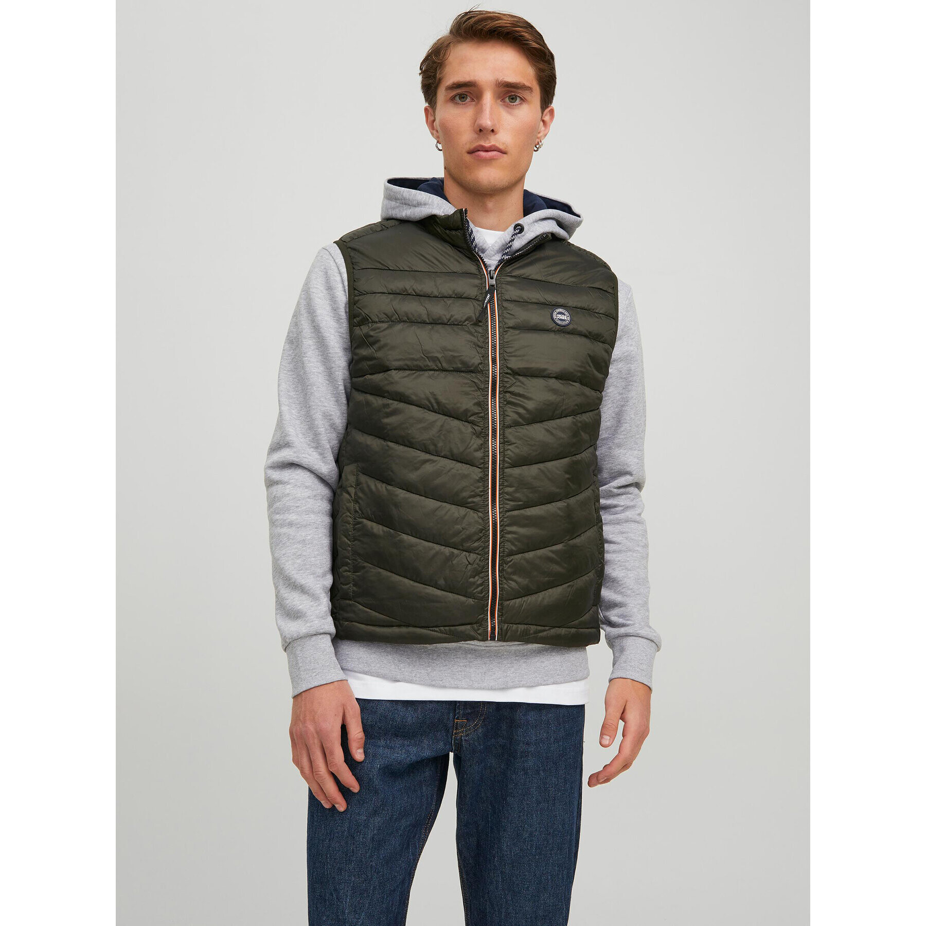 Jack&Jones Елек Hero 12211790 Зелен Regular Fit - Pepit.bg