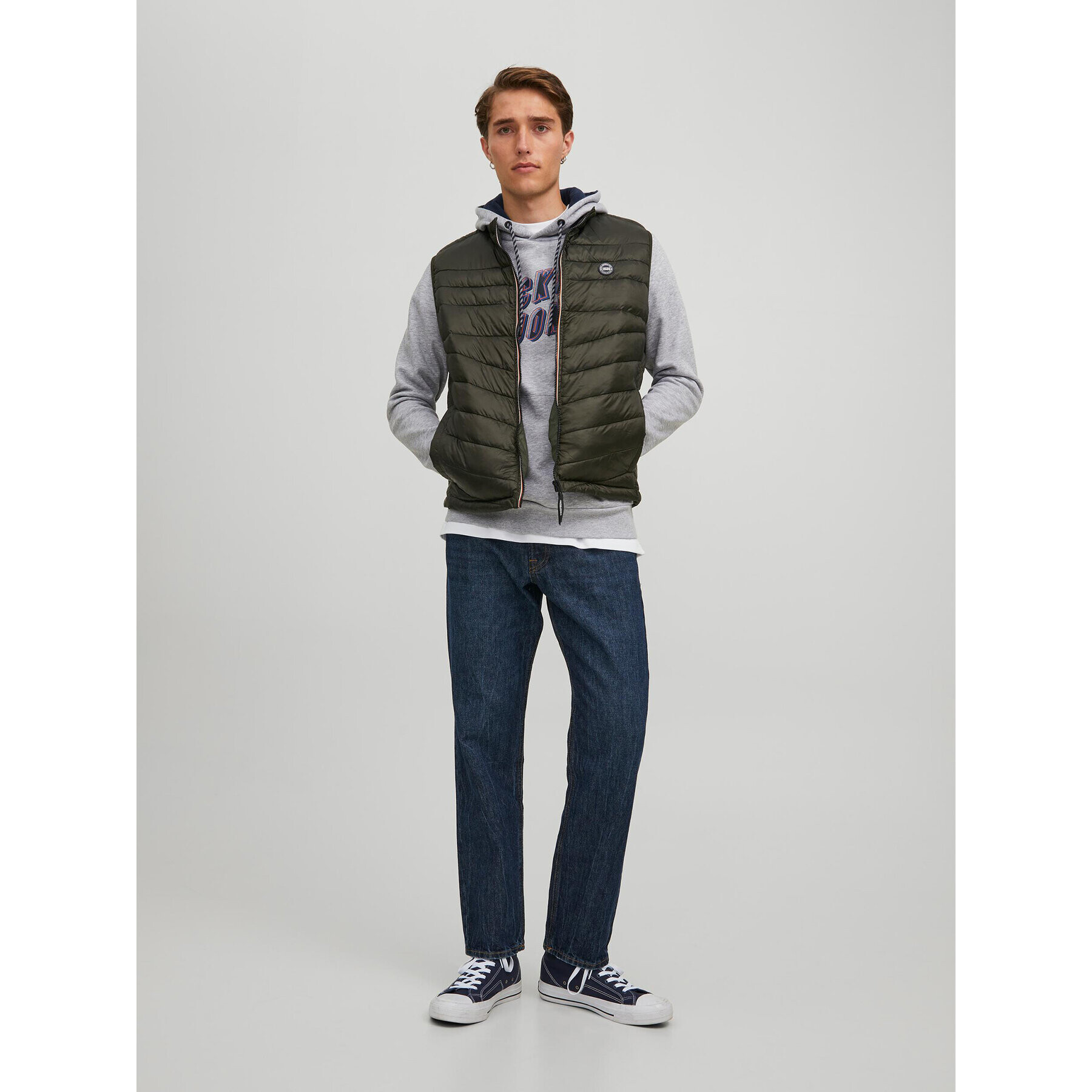 Jack&Jones Елек Hero 12211790 Зелен Regular Fit - Pepit.bg