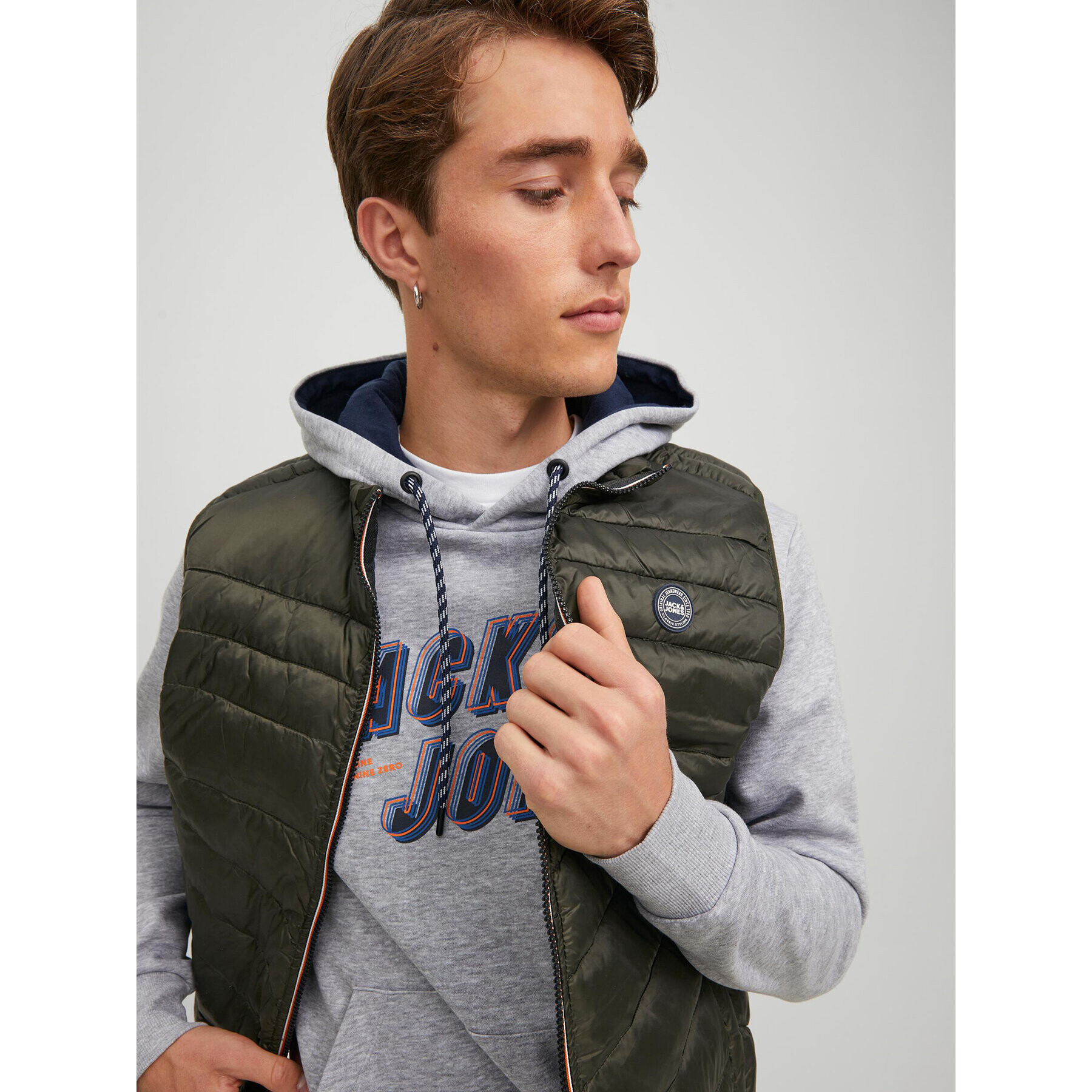 Jack&Jones Елек Hero 12211790 Зелен Regular Fit - Pepit.bg