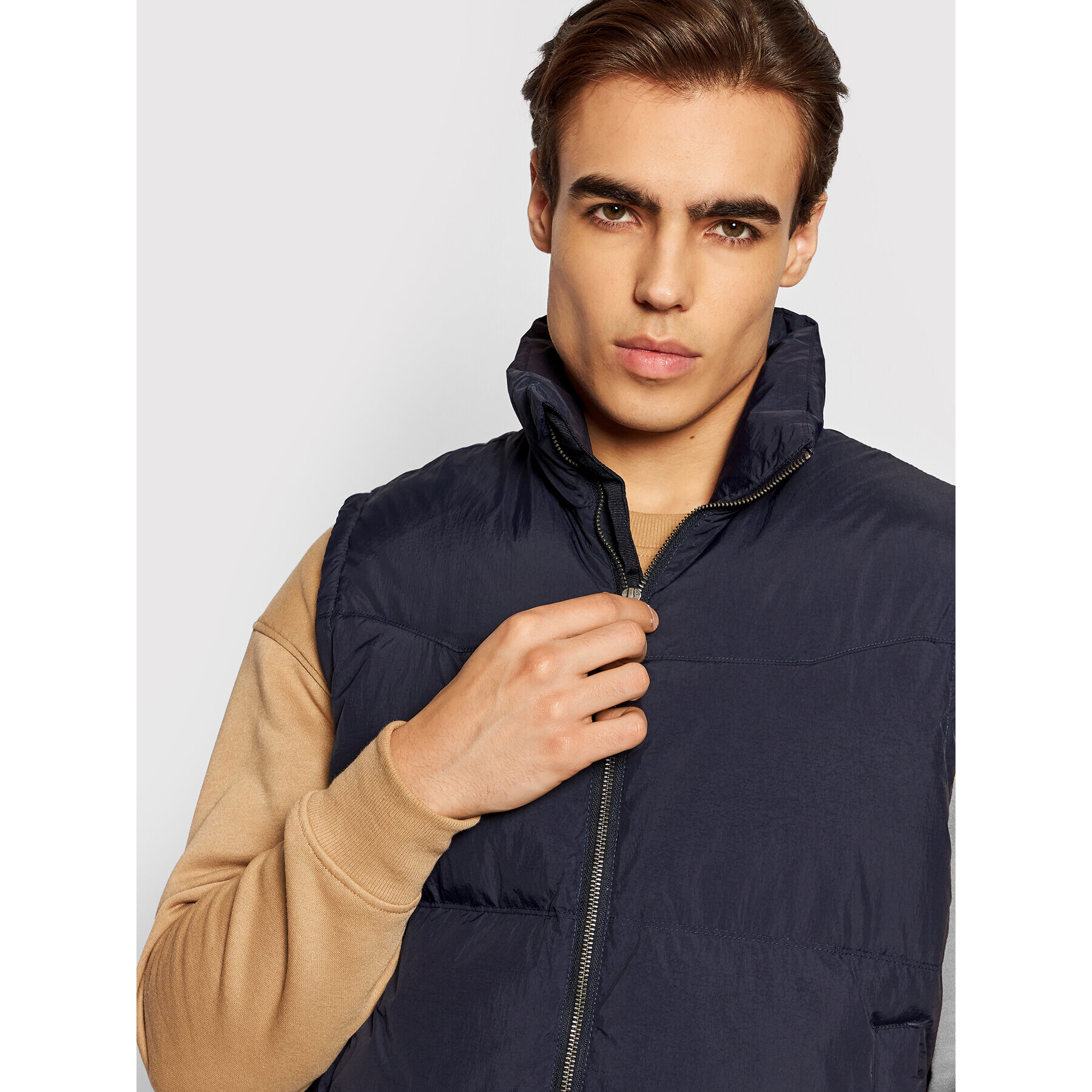 Jack&Jones PREMIUM Елек Lawind 12191277 Тъмносин Regular Fit - Pepit.bg